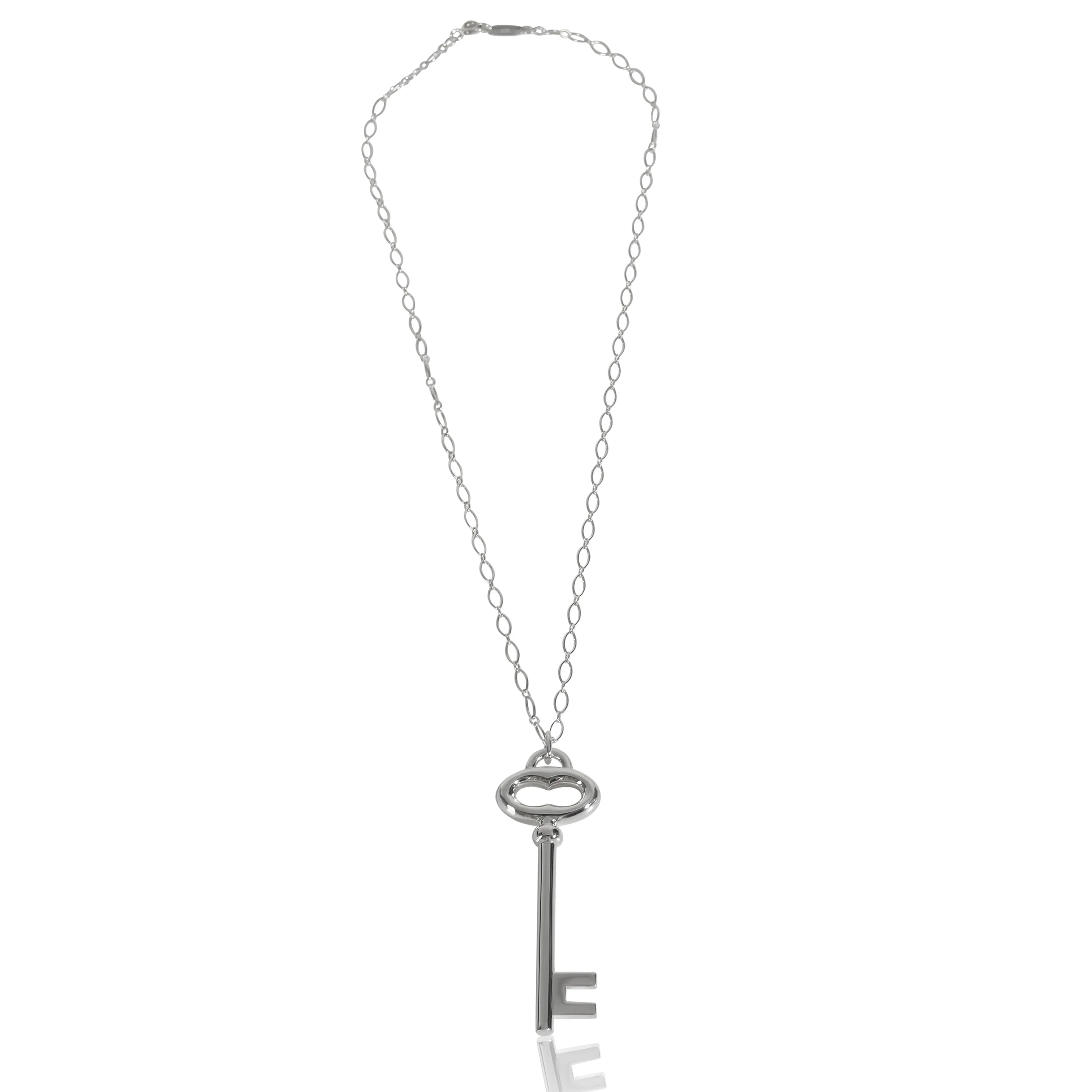 Sterling Silver  Large Oval Key Pendant - Image 4
