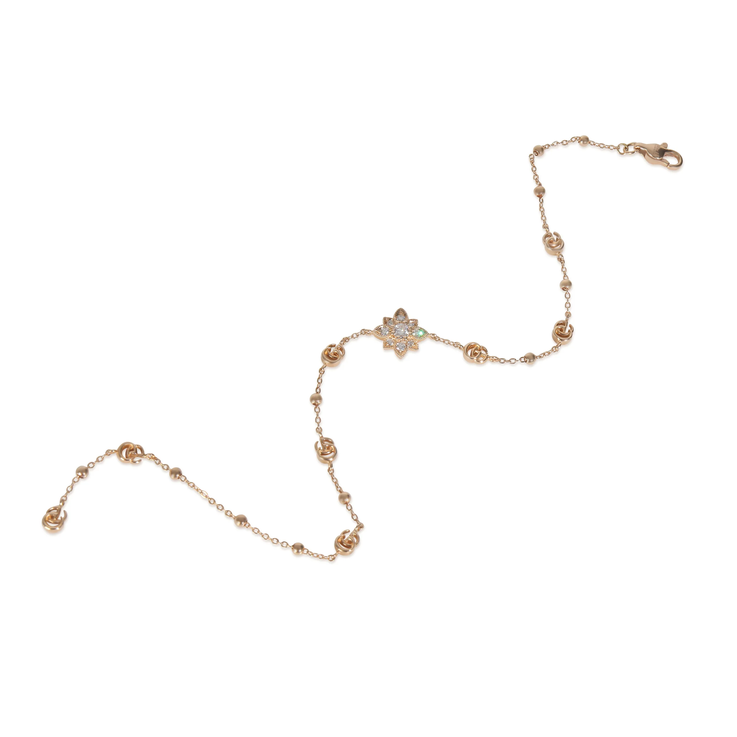 Rose Gold Diamond Flora Bracelet - Image 5