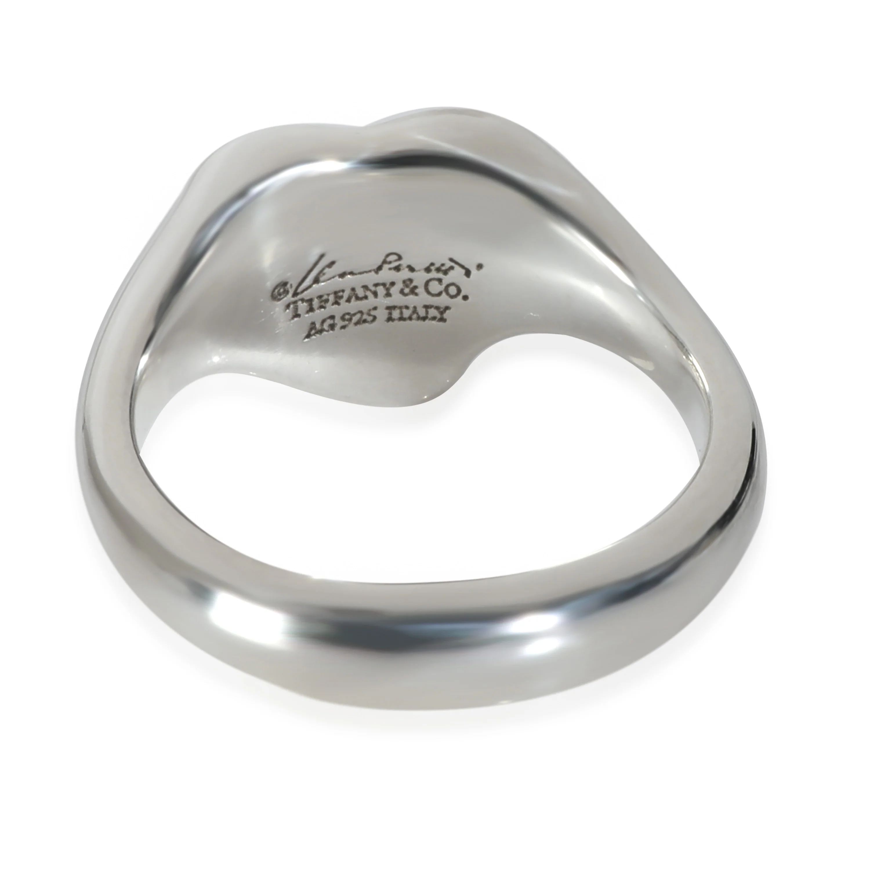 Sterling Silver  Elsa Peretti Full Heart Ring - Image 3
