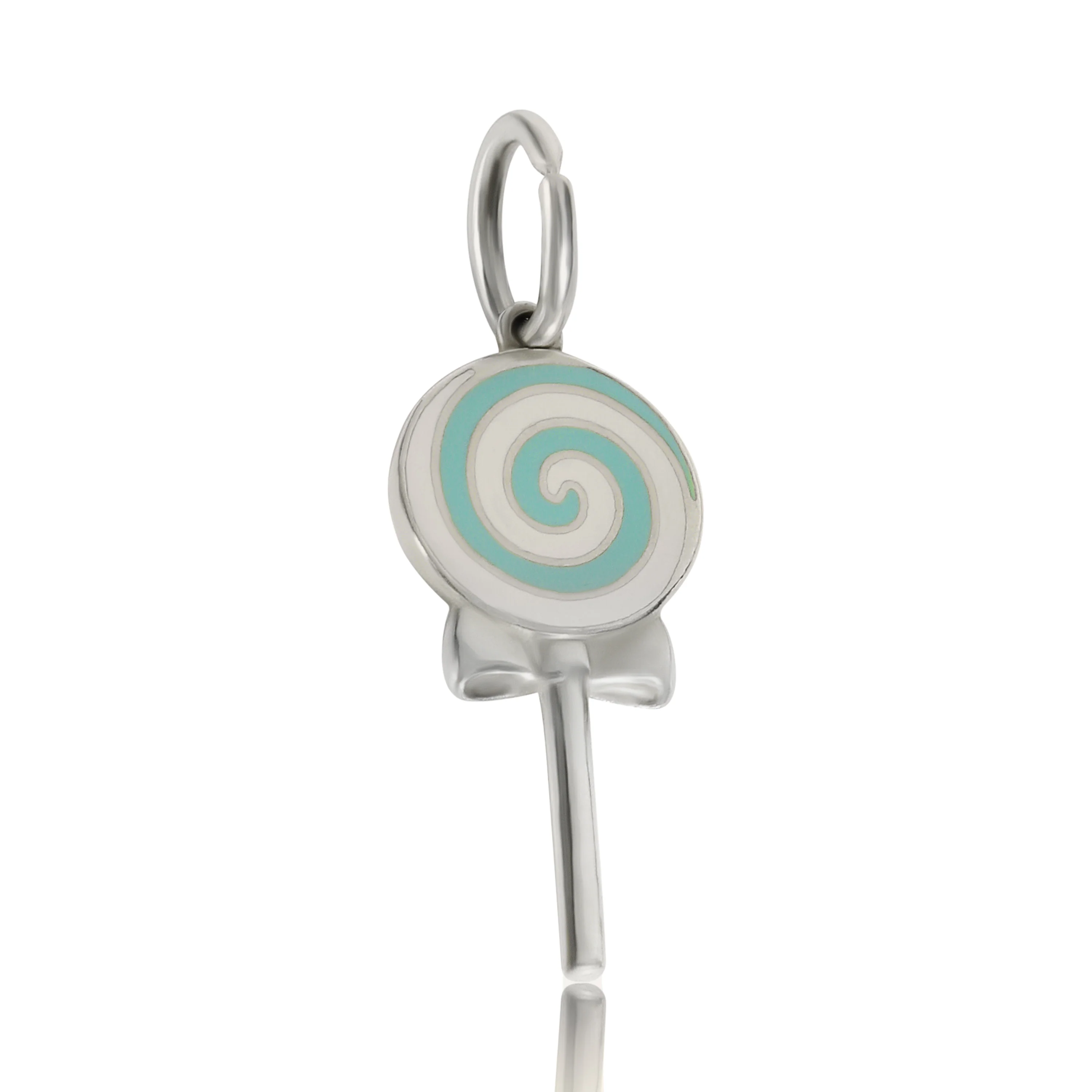 Sterling Silver Enamel Lollipop Charm