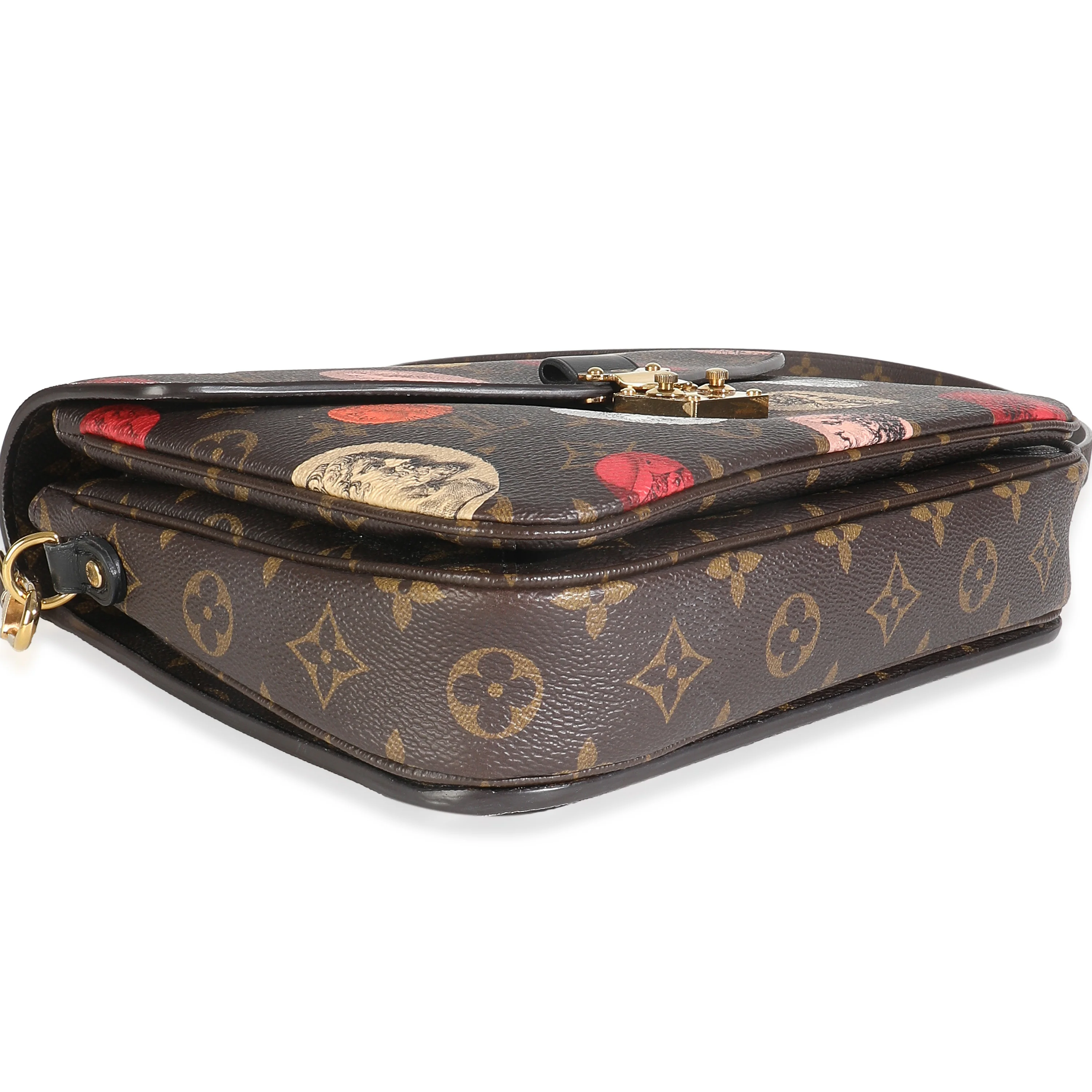 x Fornasetti Monogram Canvas Cameo Pochette Metis - Image 6