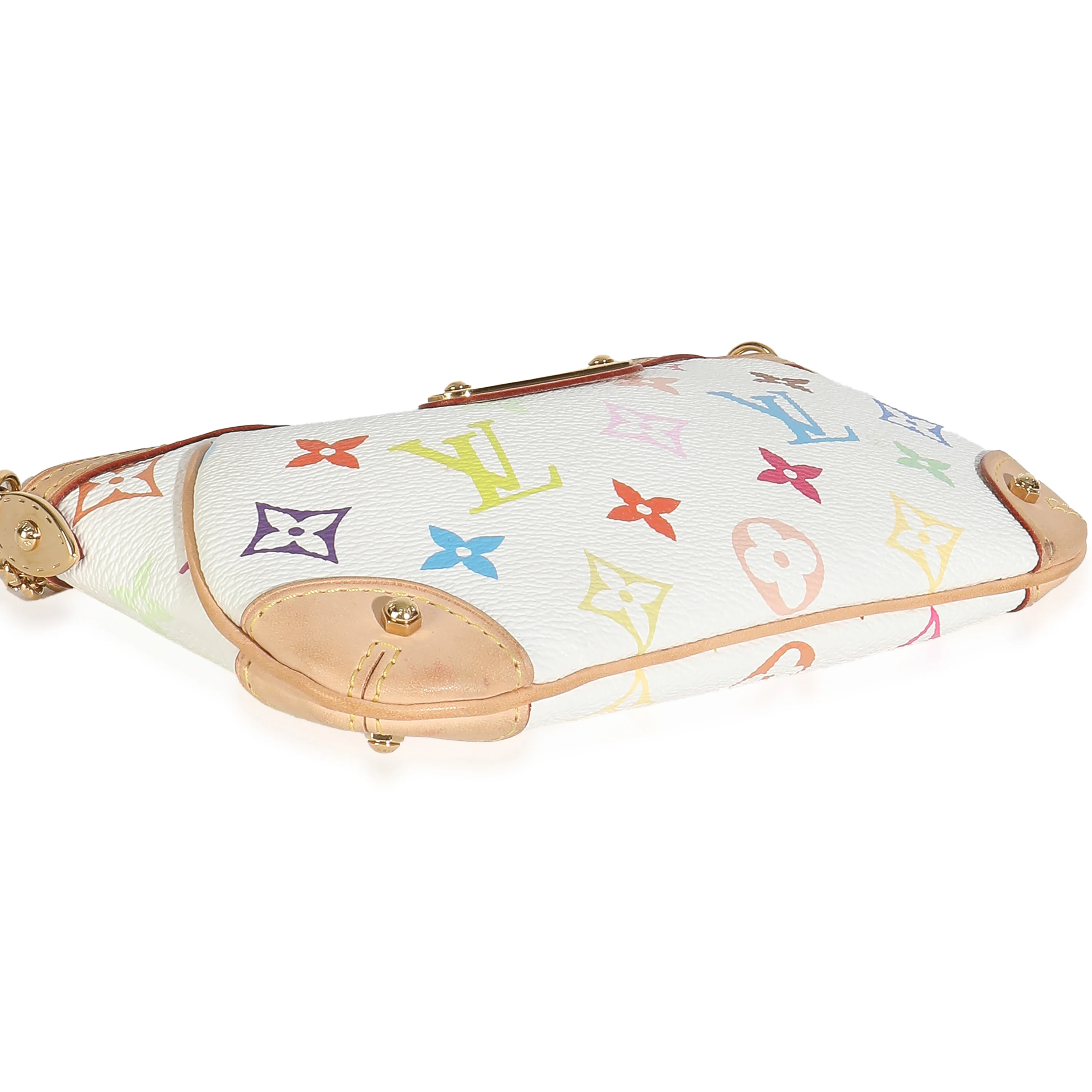 White Multicolor Canvas Milla Pochette MM - Image 6