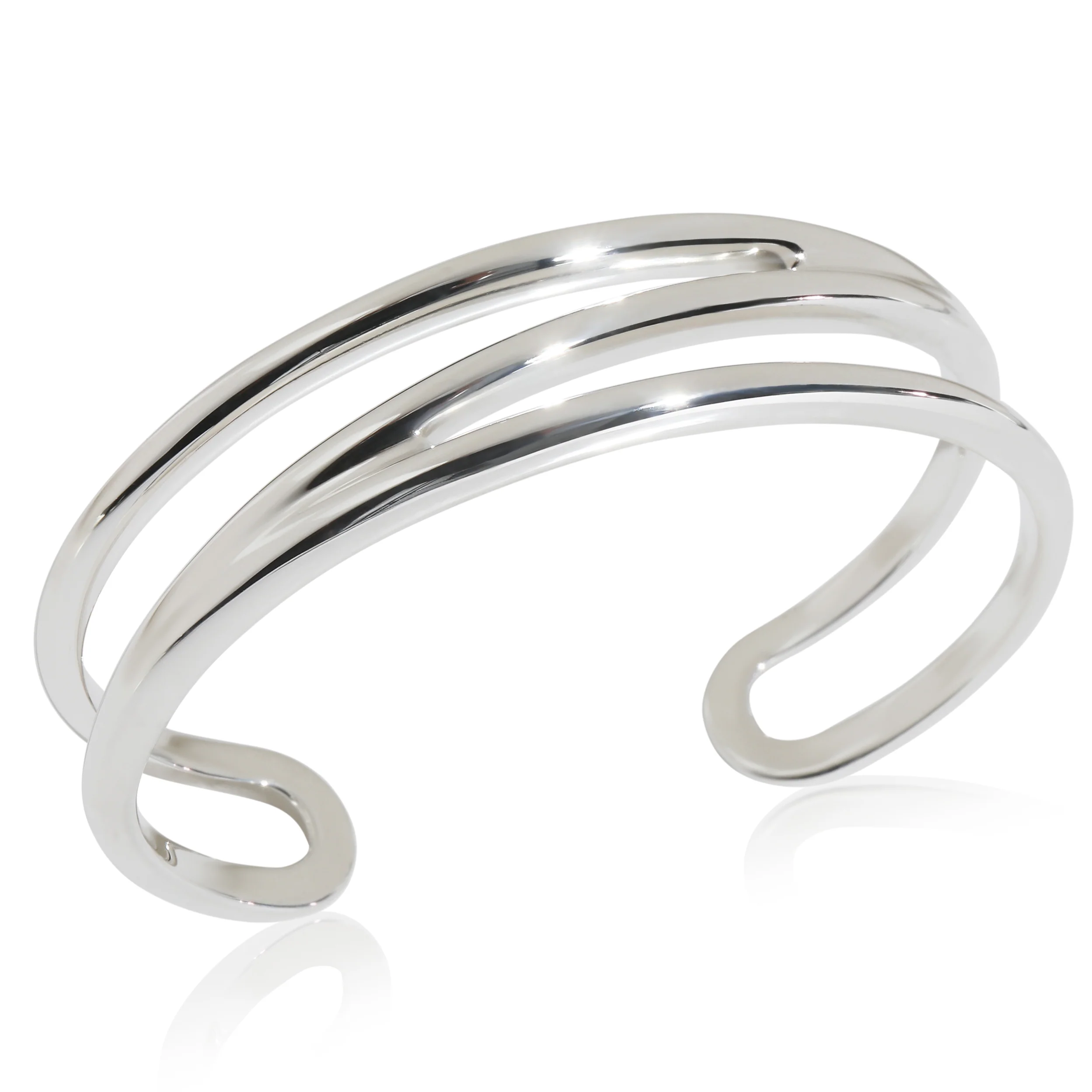 Sterling Silver Zigzag Cuff Bracelet - Image 5