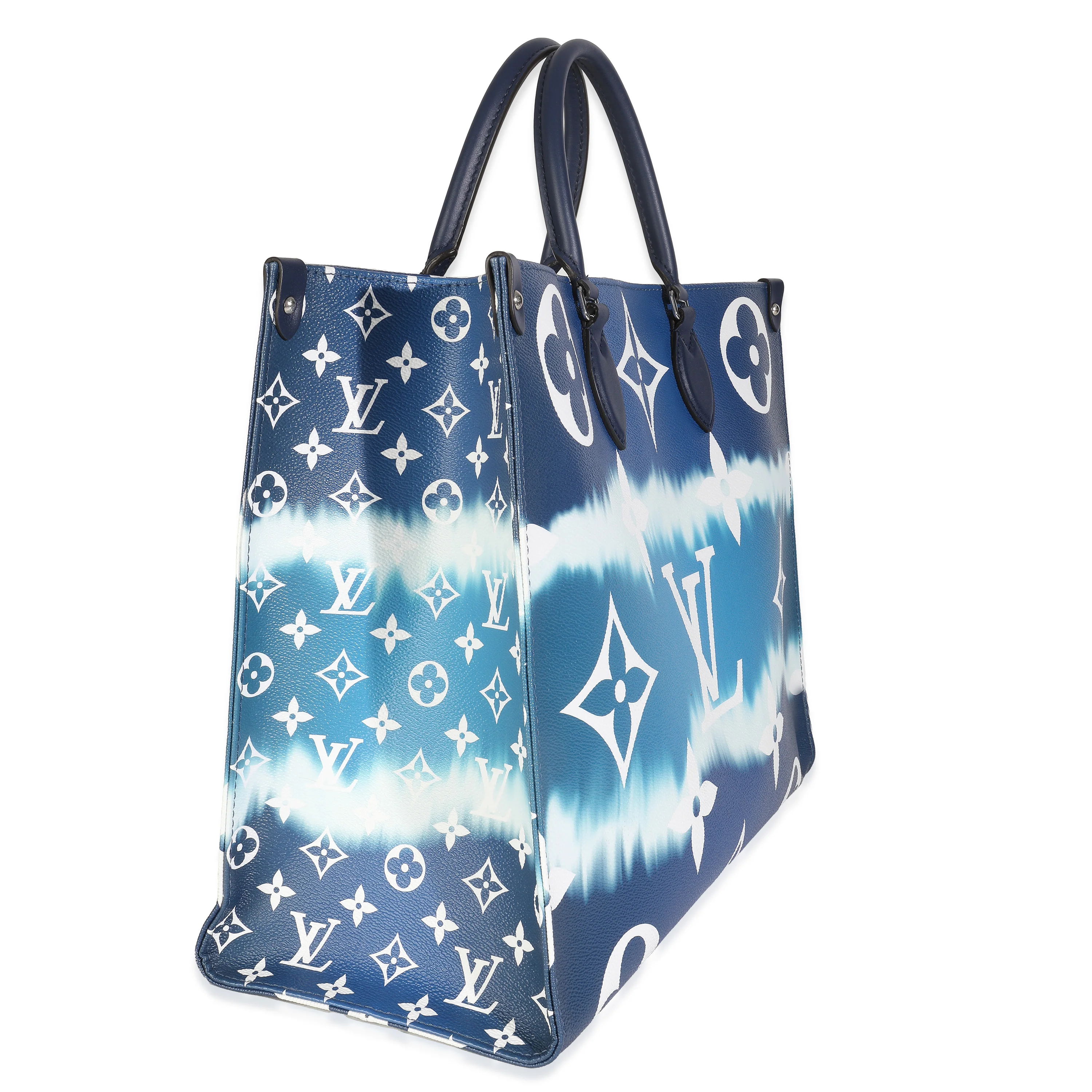 Blue Monogram Escale Canvas Onthego GM - Image 3