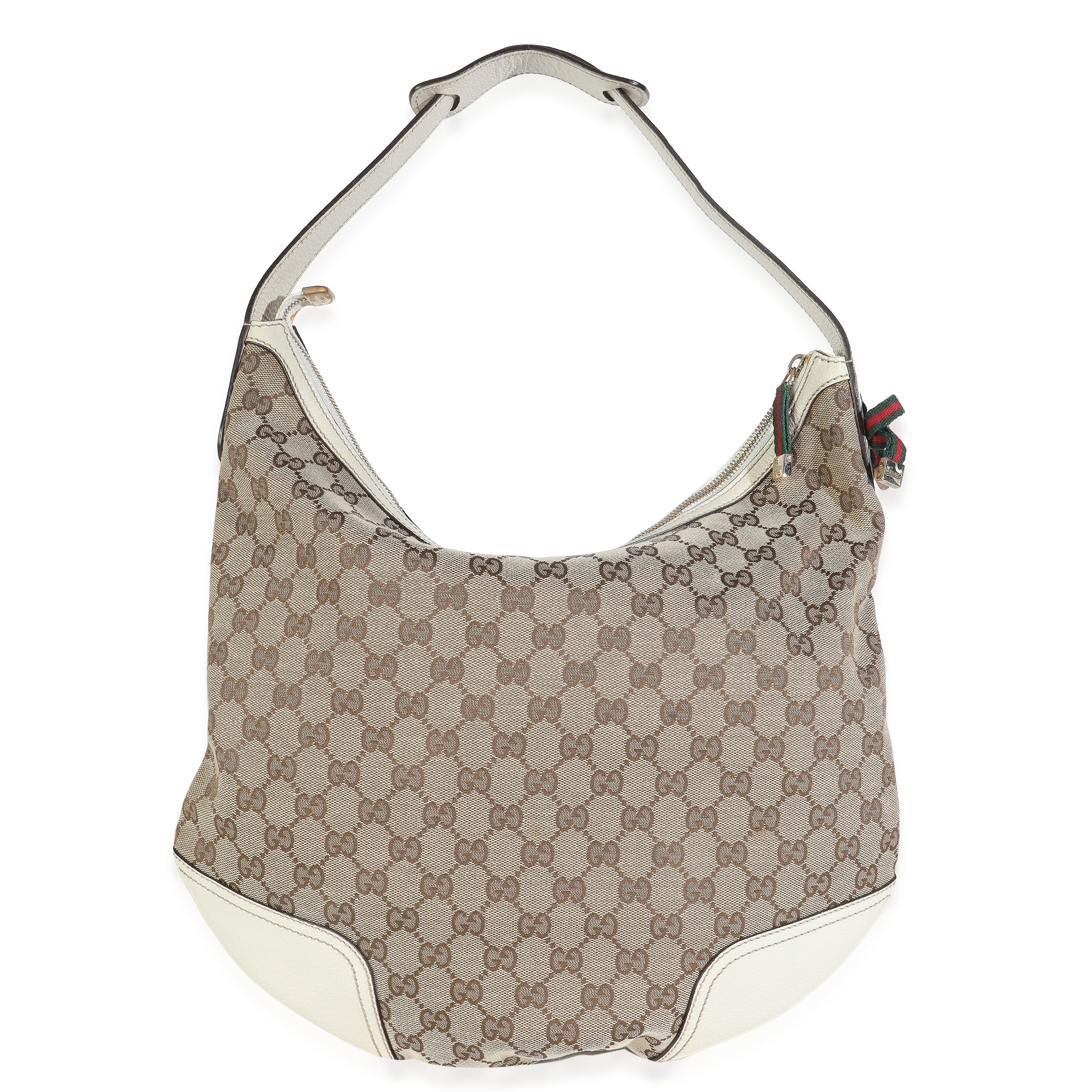 Off White Beige GG Monogram Canvas Princy Hobo - Image 4