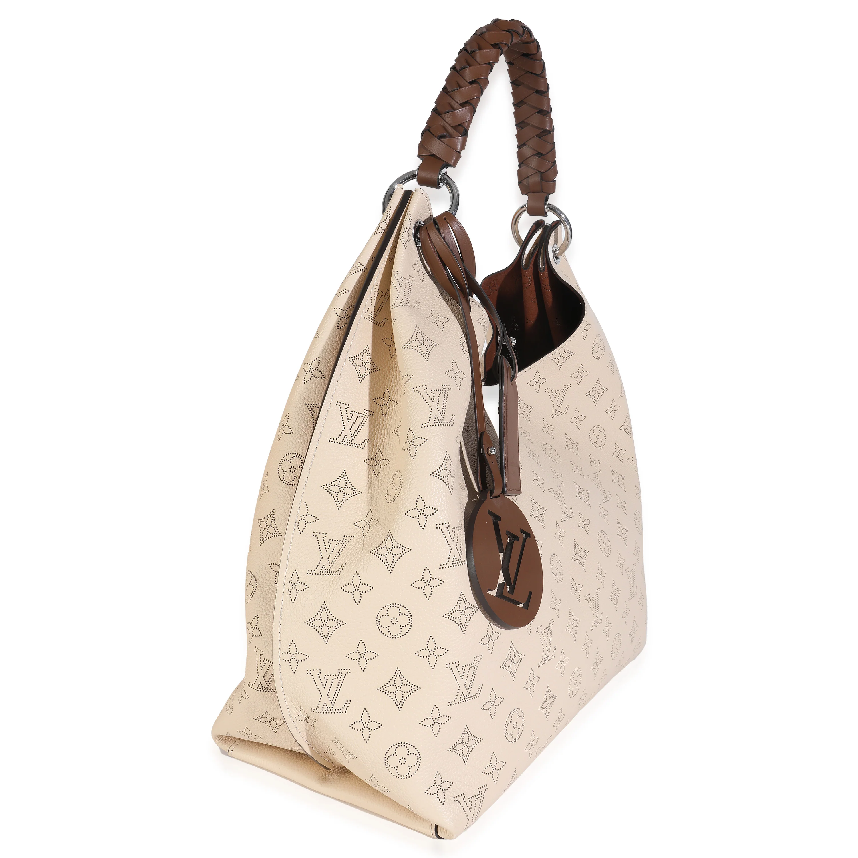 Creme Monogram Mahina Carmel Hobo - Image 3