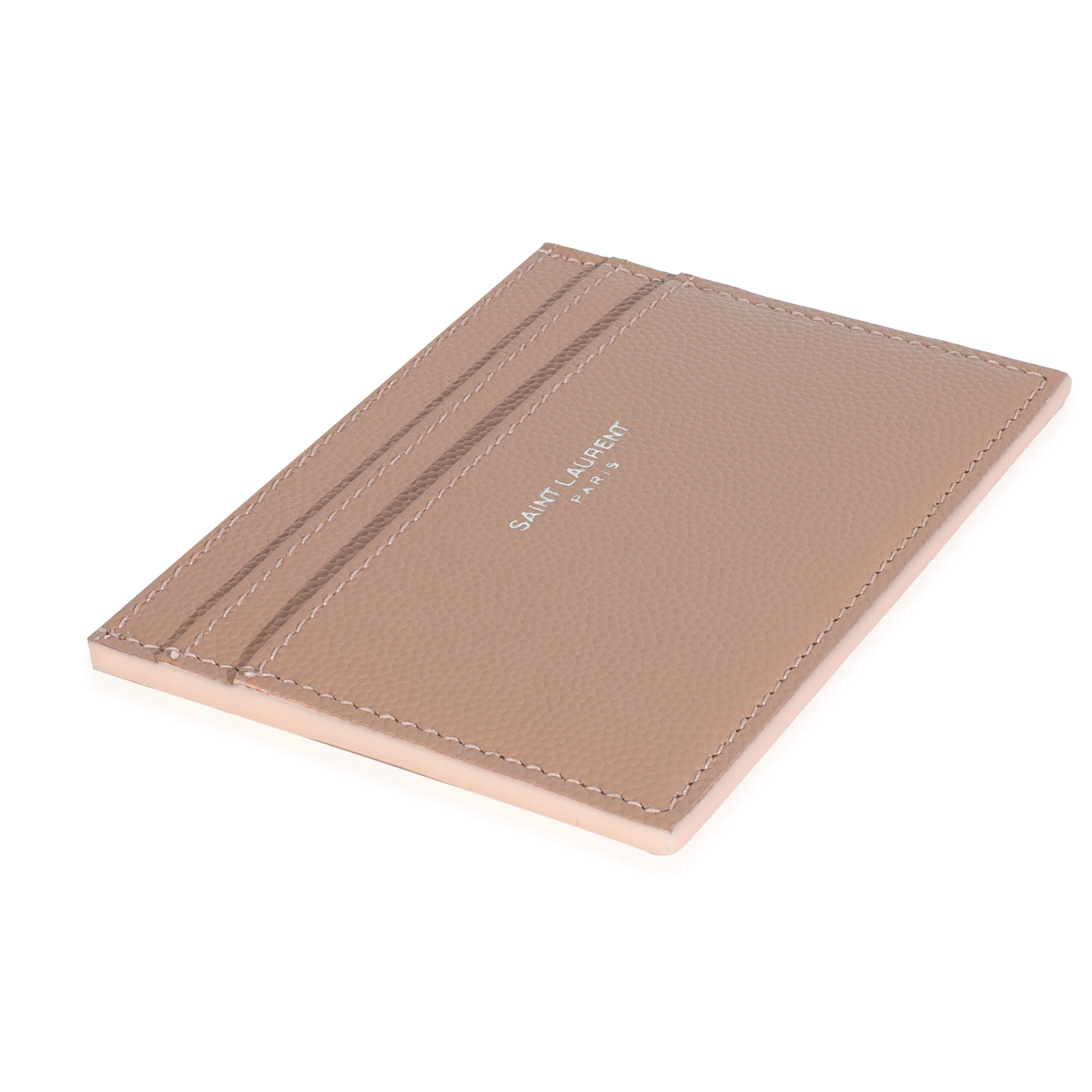 Dark Pink Grain De Poudre Credit Card Case - Image 7