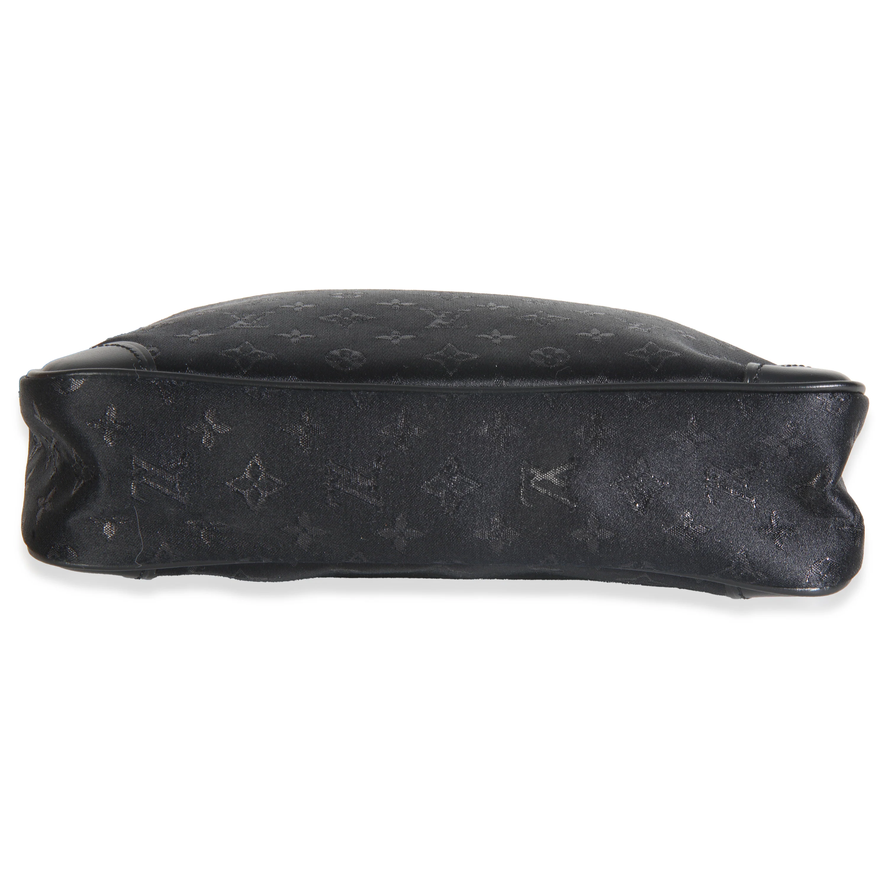 Black Metallic Monogram Satin Mini Boulogne - Image 5