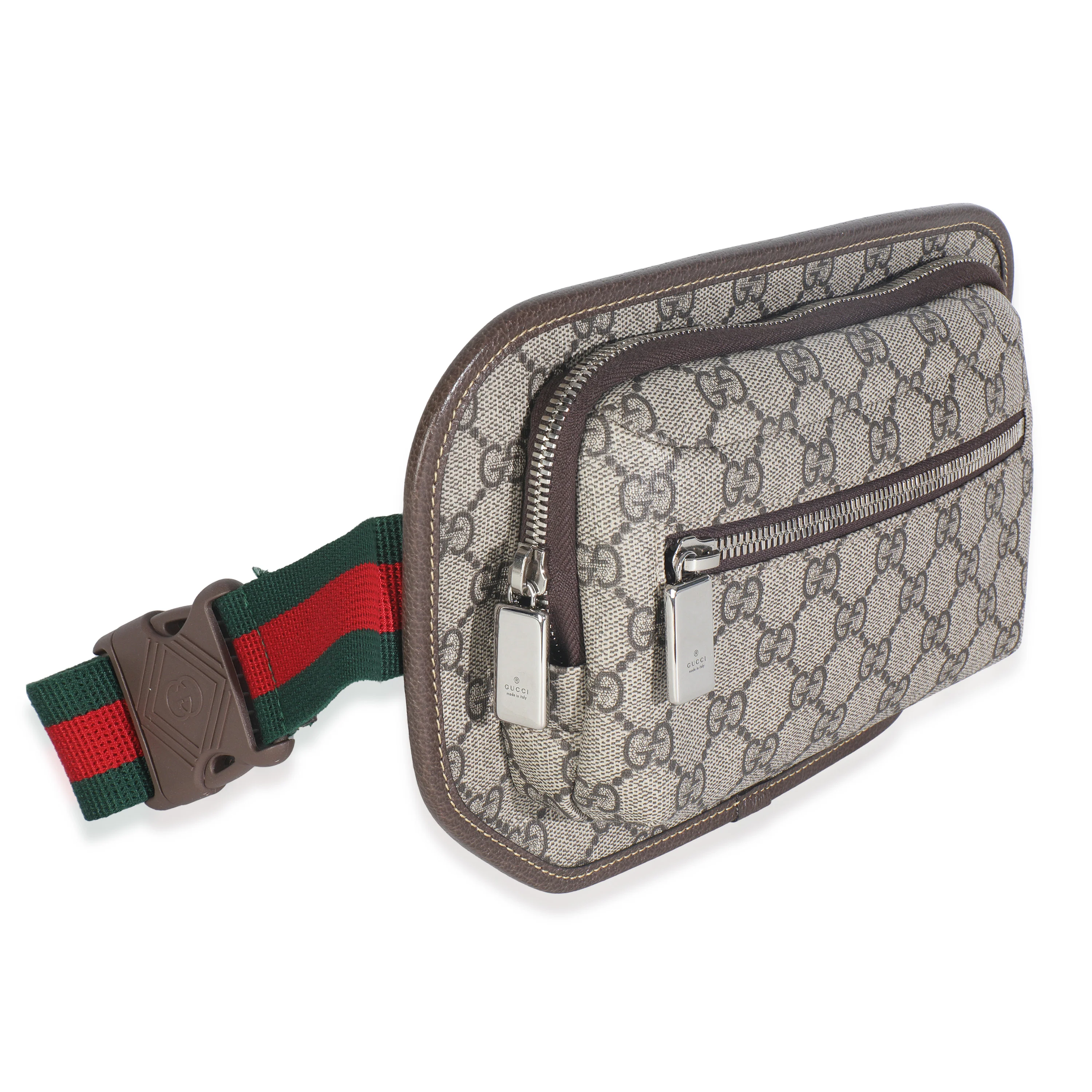 Beige GG Supreme Canvas Bumbag - Image 3
