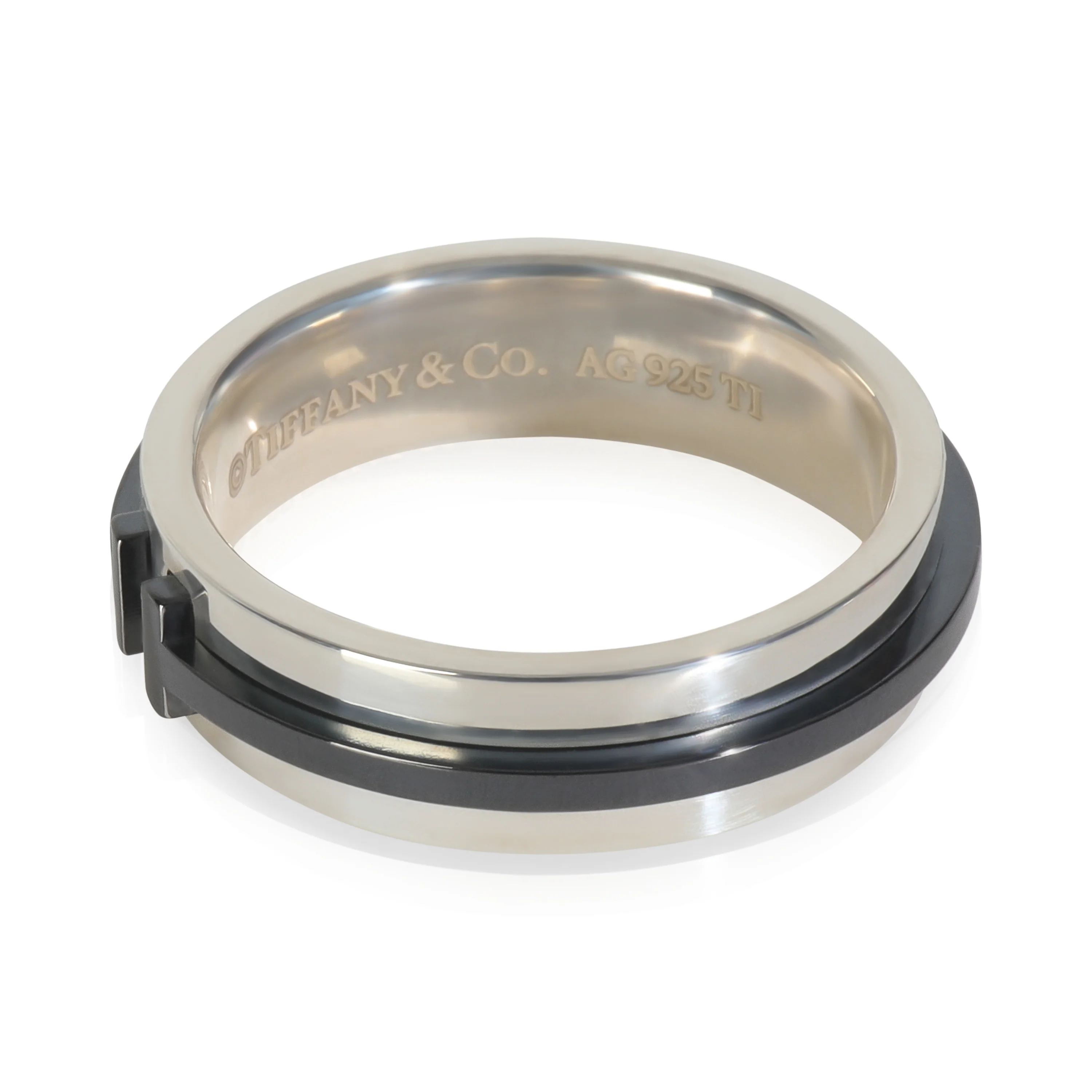 Sterling Silver  Tiffany T Ring - Image 2