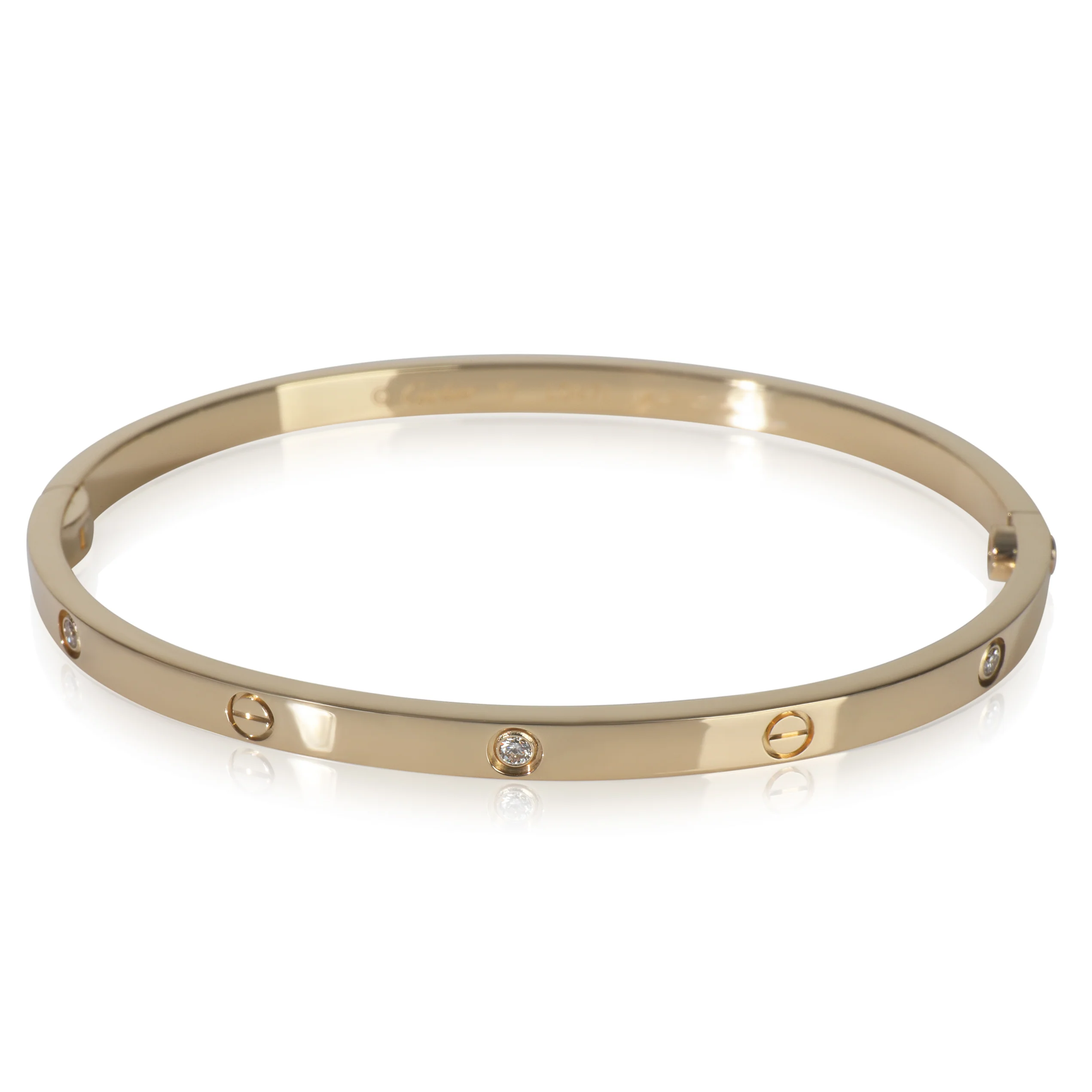 Yellow Gold Diamond Small Model Love Bracelet