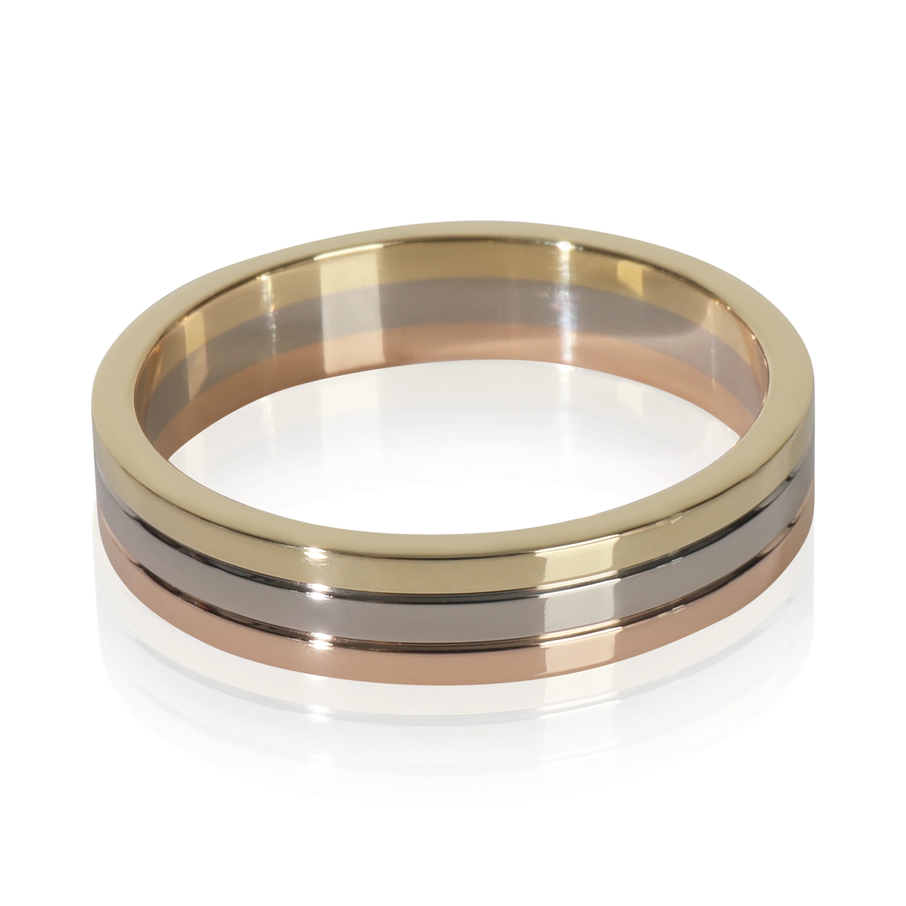 Three Tone Gold  Vendome Louis Cartier Band - Image 3
