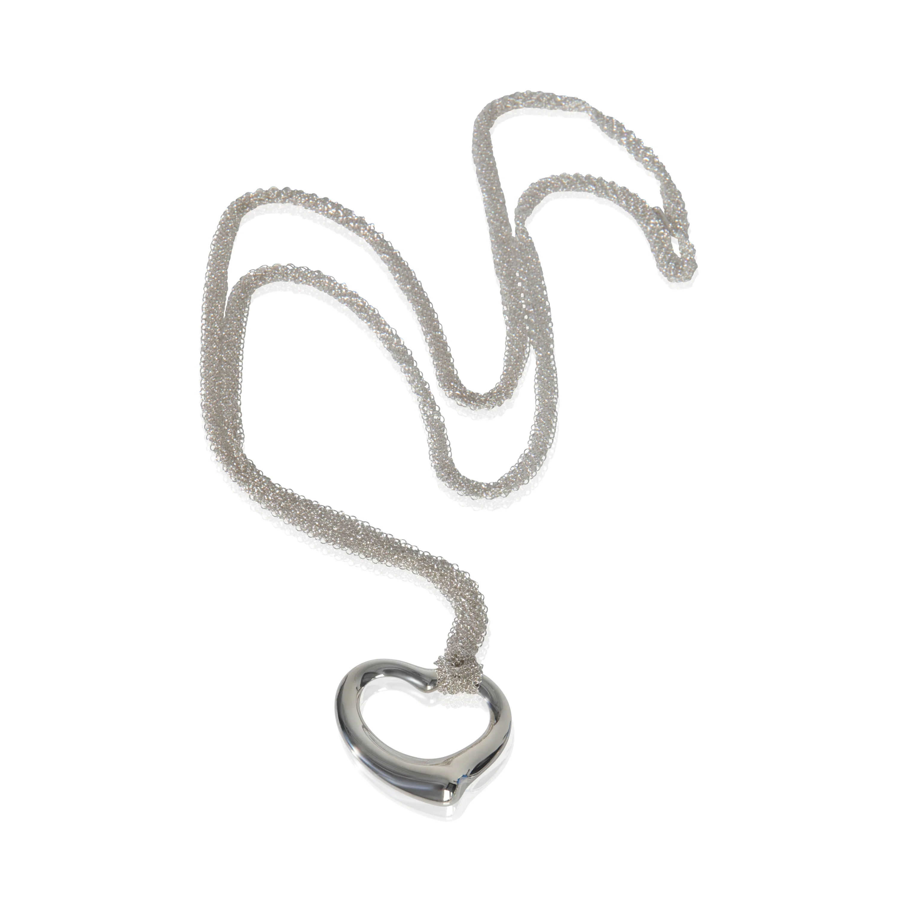 Sterling Silver  Elsa Peretti Open Heart Pendant - Image 3