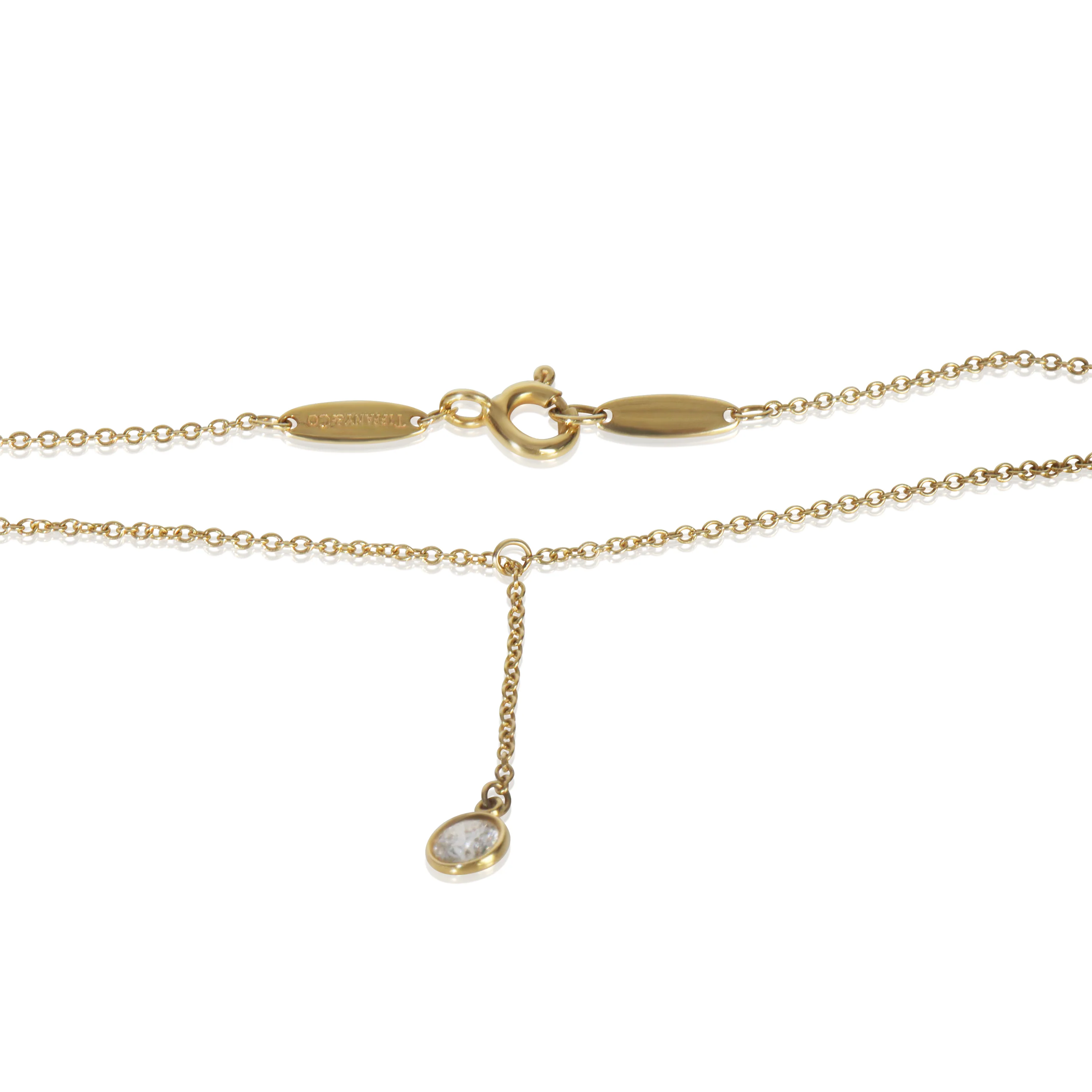 Yellow Gold Diamond Elsa Peretti Diamonds By The Yard Necklace - Image 3