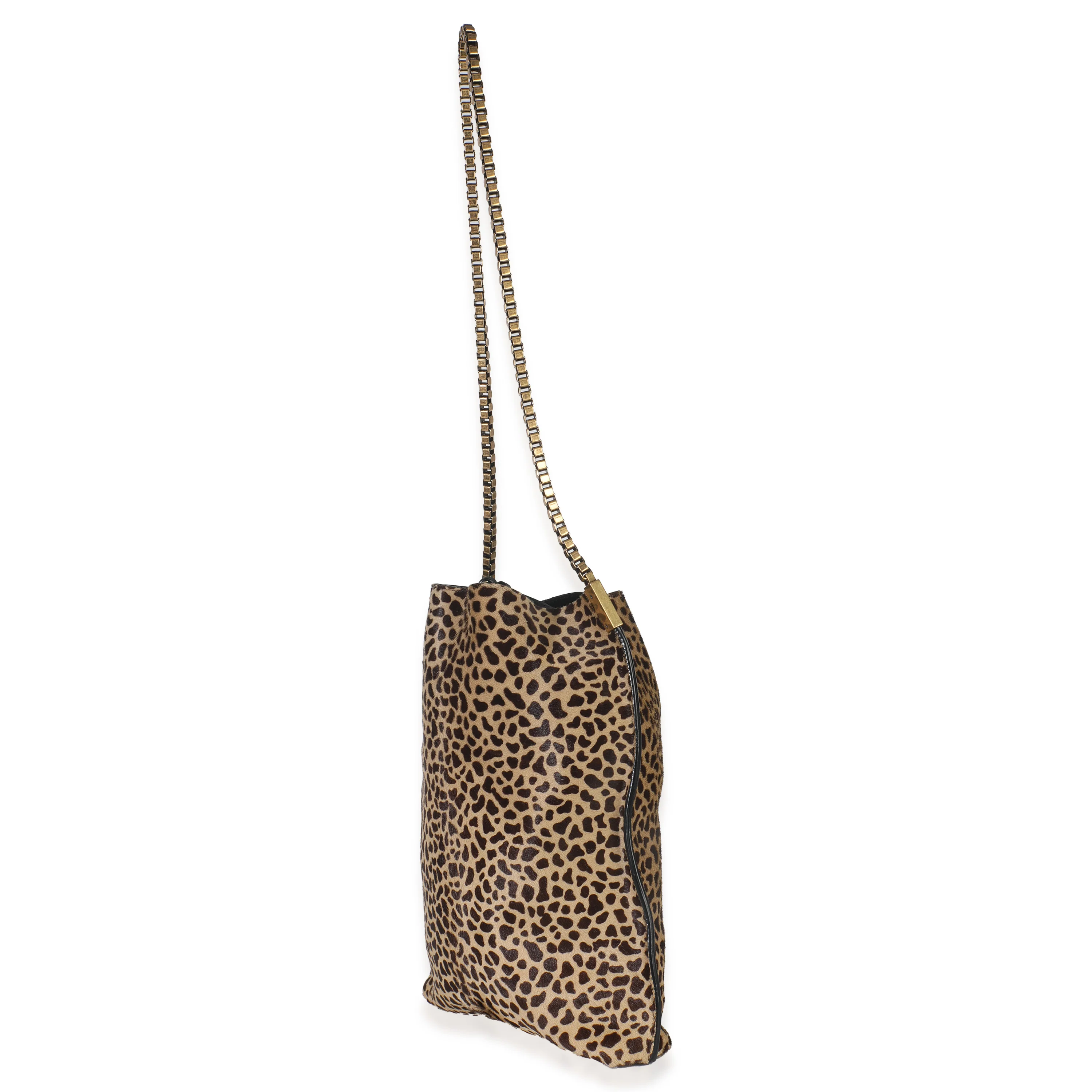 Leopard Pony Hair Small Suzanne Hobo - Image 2