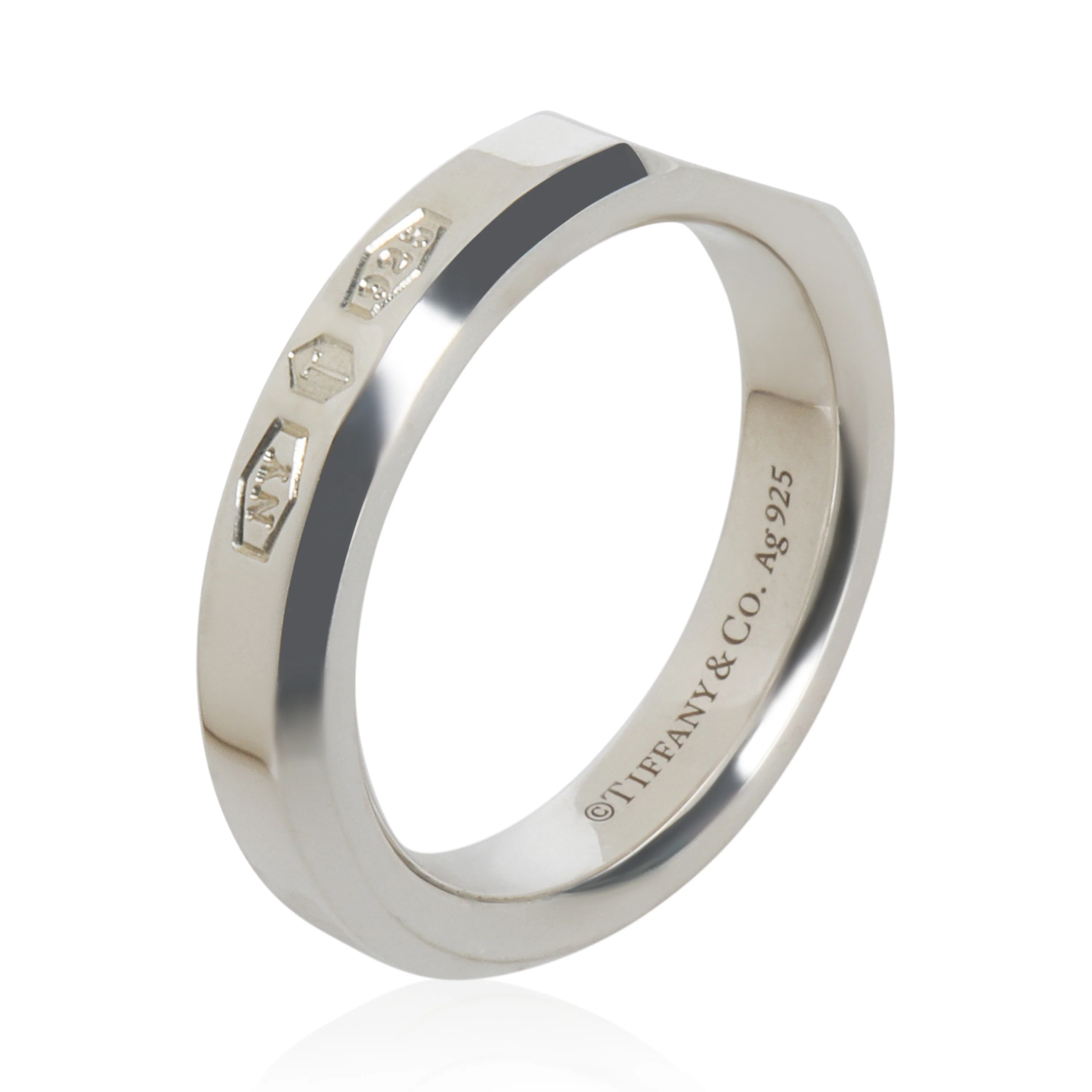 Sterling Silver Makers Narrow Slice Ring - Image 4