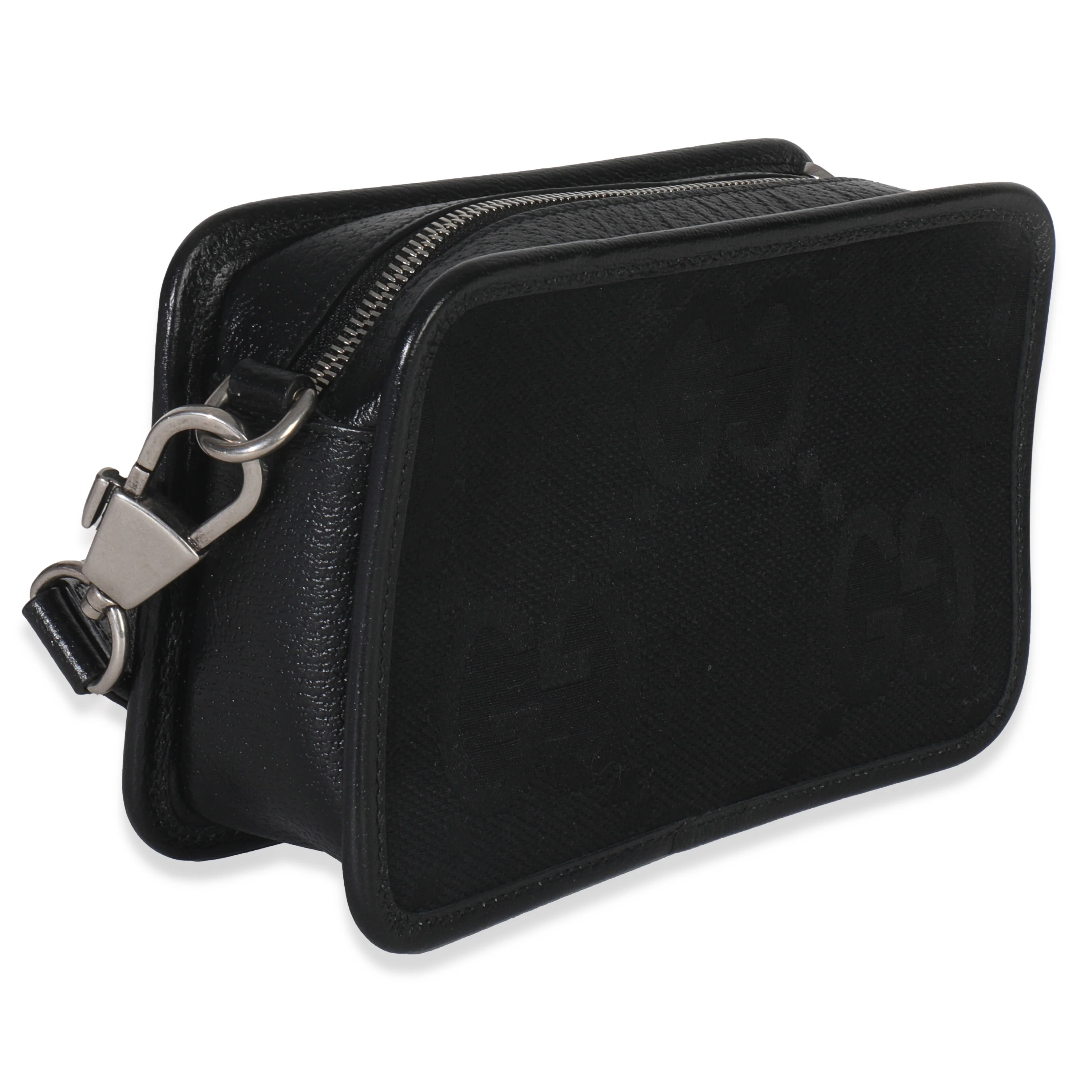 Black Jumbo GG Canvas Messenger Bag - Image 3