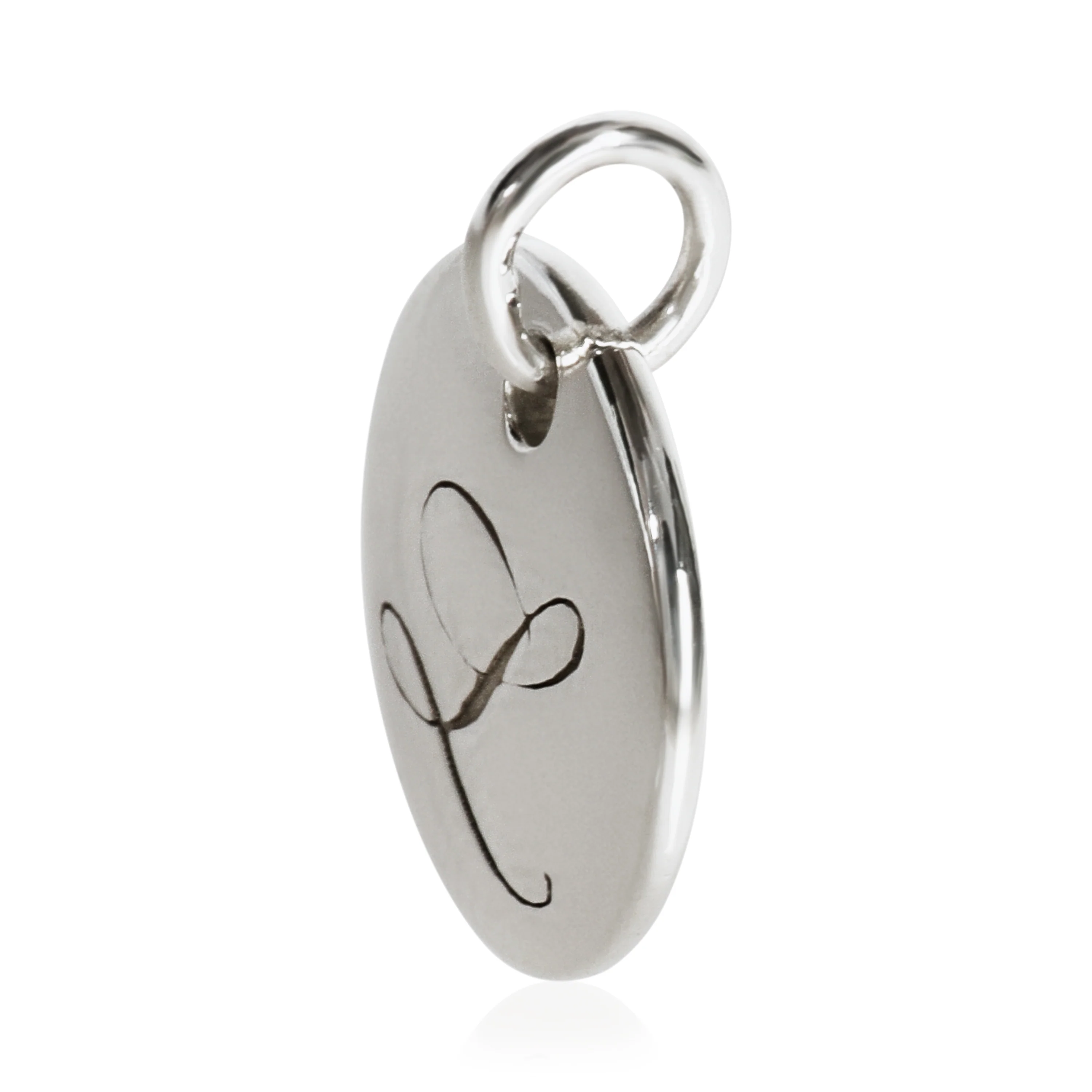 Sterling Silver Notes Initial L Charm - Image 2