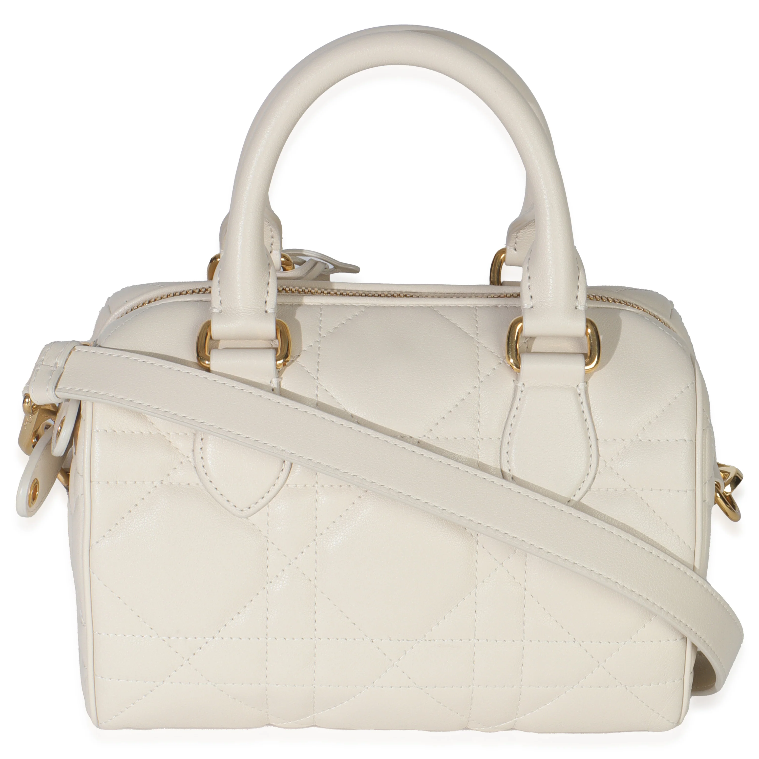Dusty Ivory Macrocannage Calfskin Dior Groove 20 Bag - Image 4