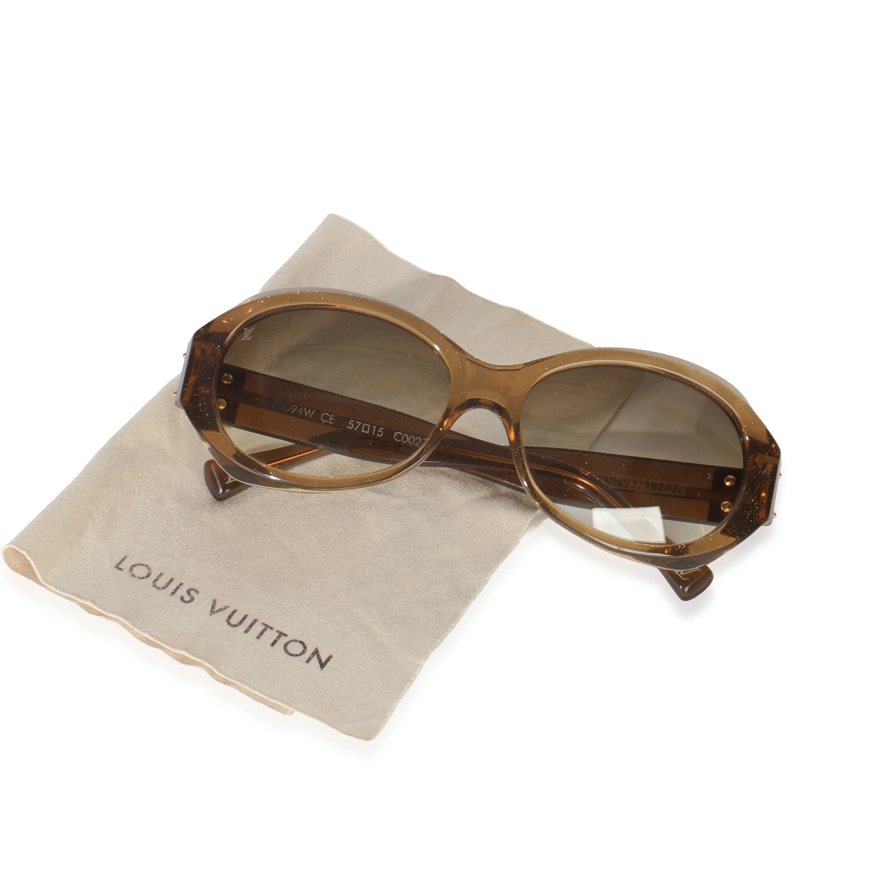 Brown Glitter Acetate Soupcon Sunglasses - Image 4