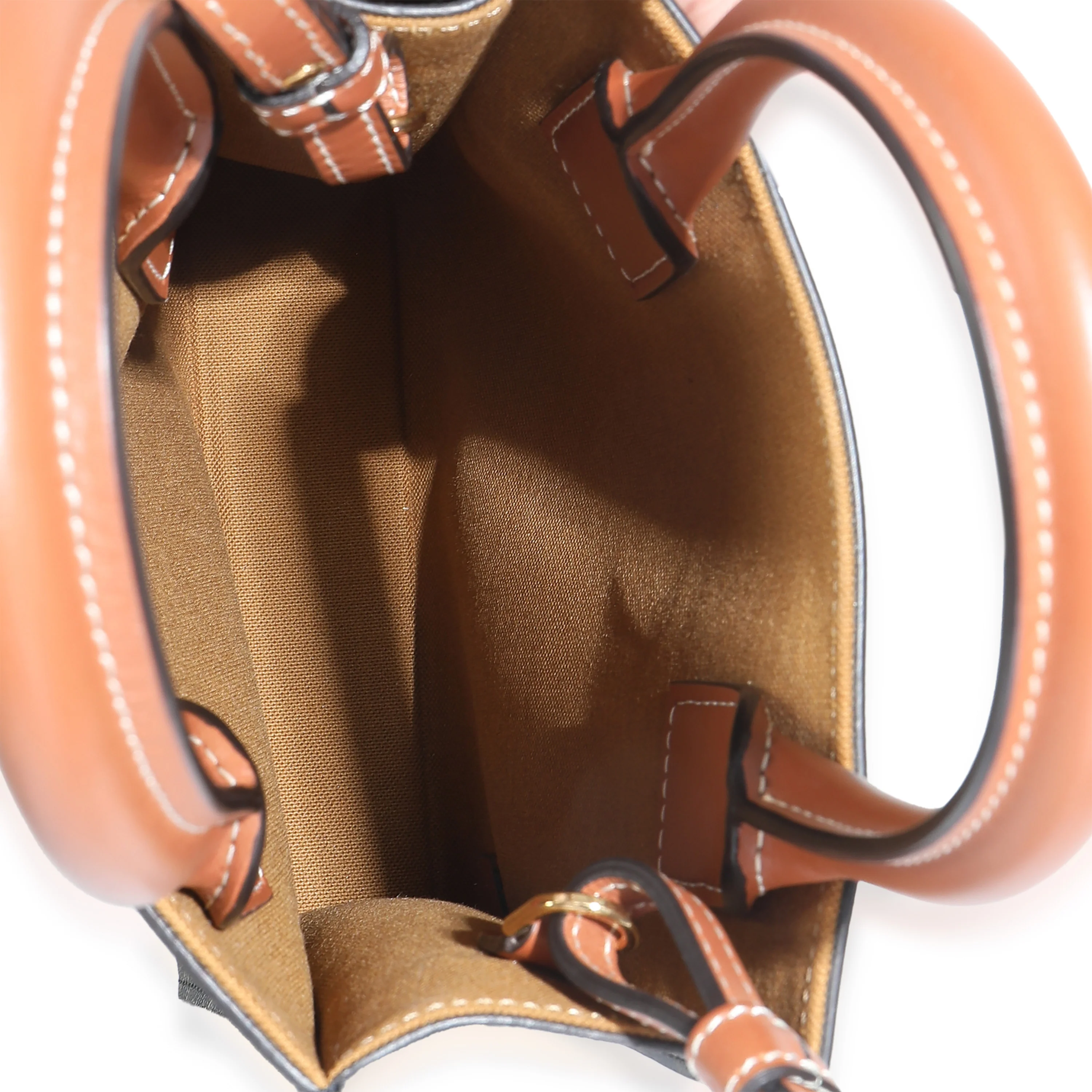 Brown Triomphe Canvas Mini Vertical Cabas - Image 9