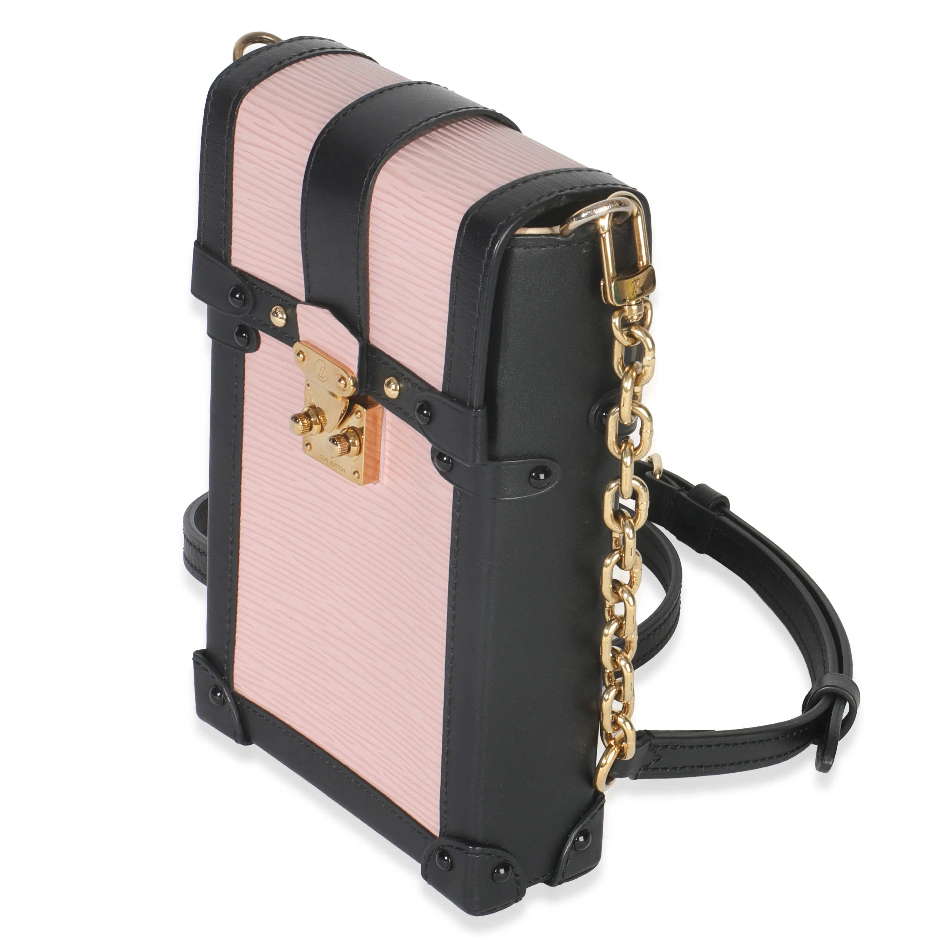 Rose Ballerine Black Epi Vertical Trunk Pochette - Image 2