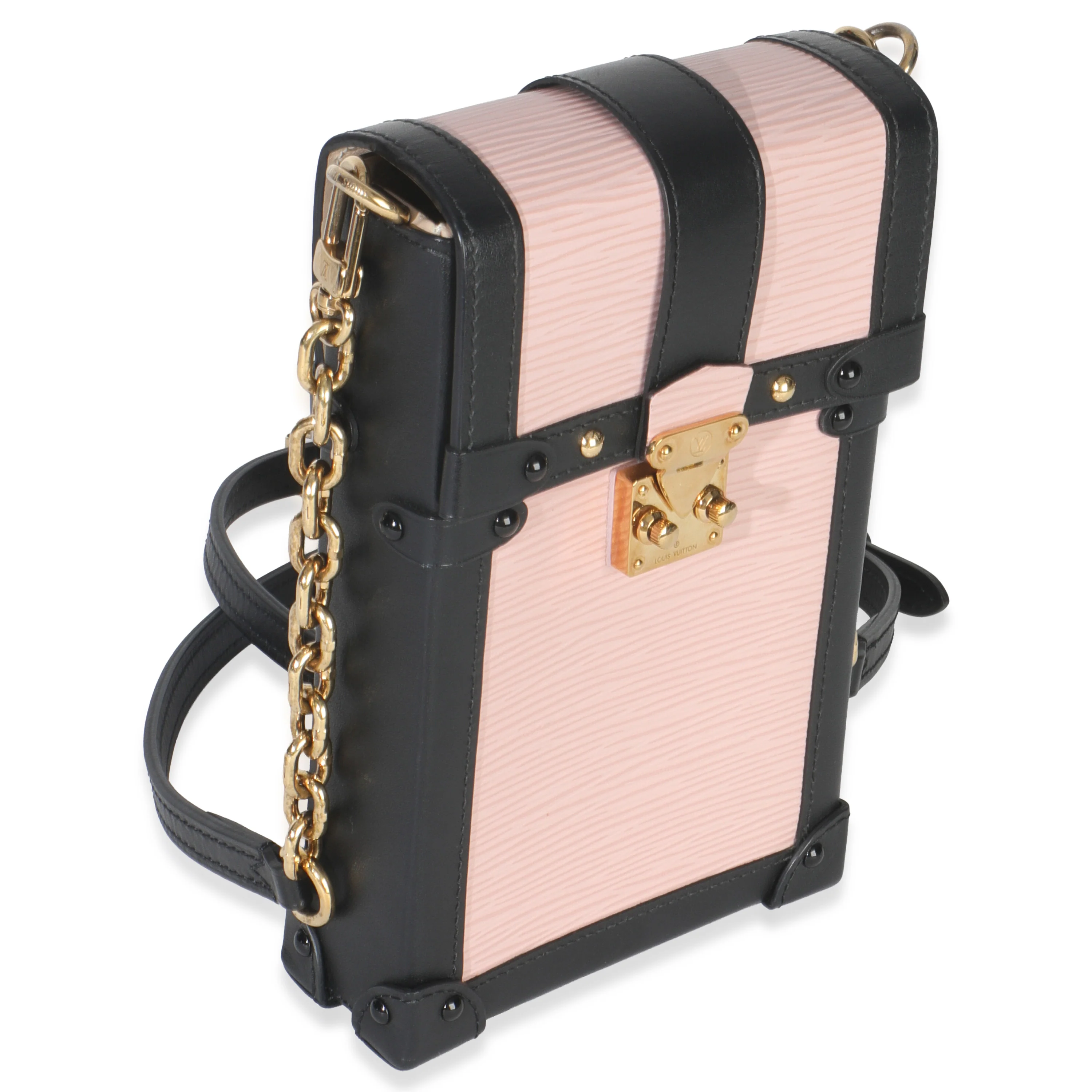Rose Ballerine Black Epi Vertical Trunk Pochette - Image 3