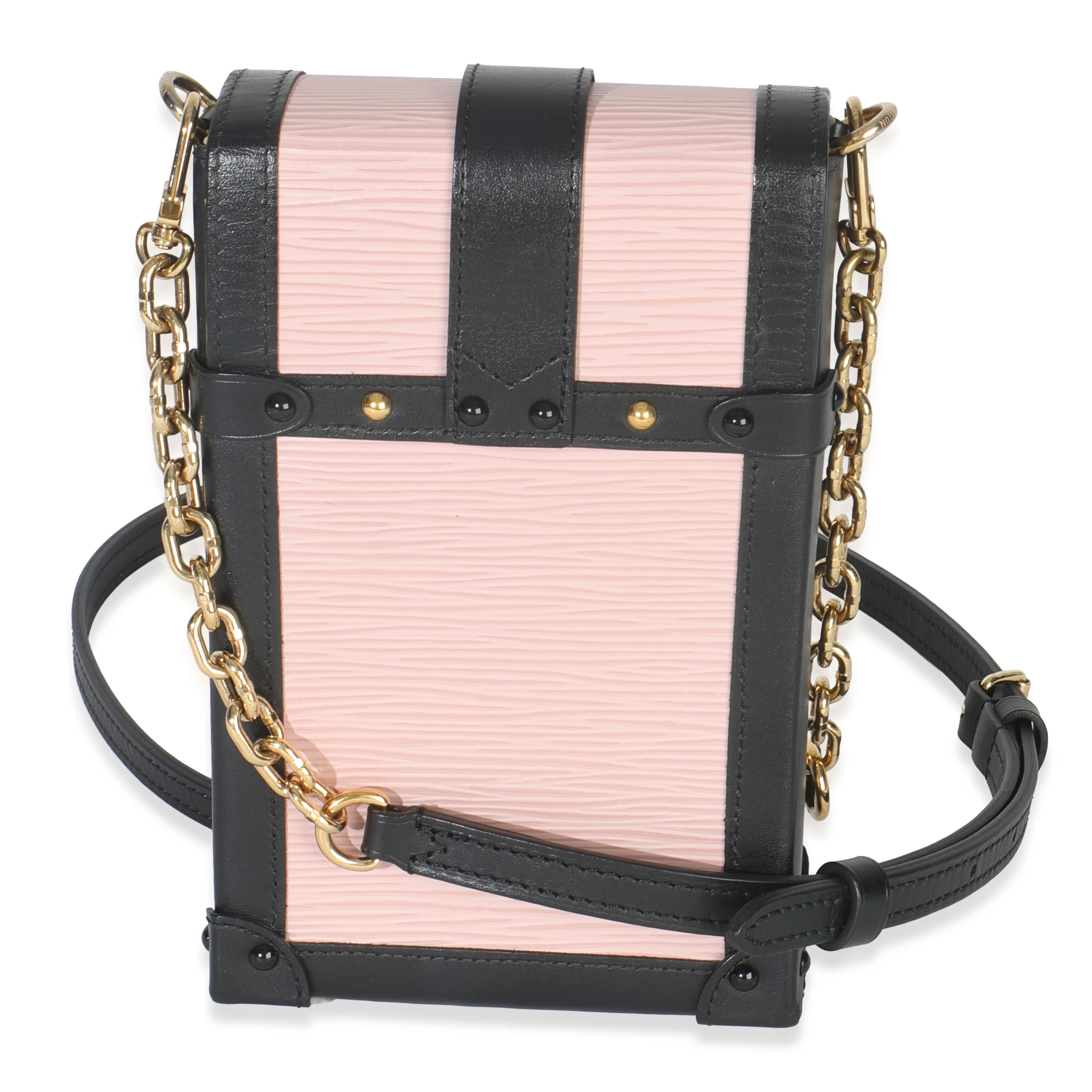 Rose Ballerine Black Epi Vertical Trunk Pochette - Image 4