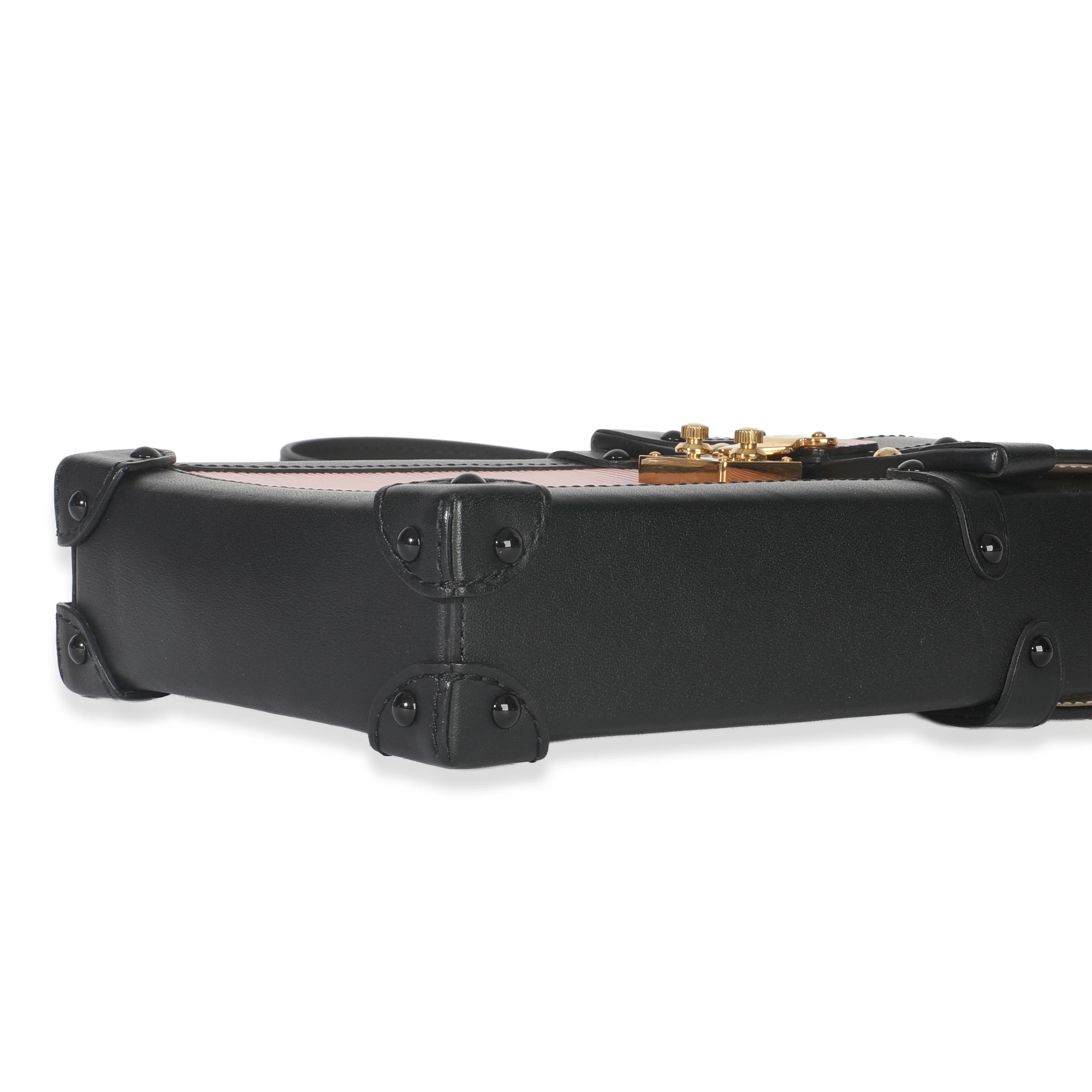 Rose Ballerine Black Epi Vertical Trunk Pochette - Image 7