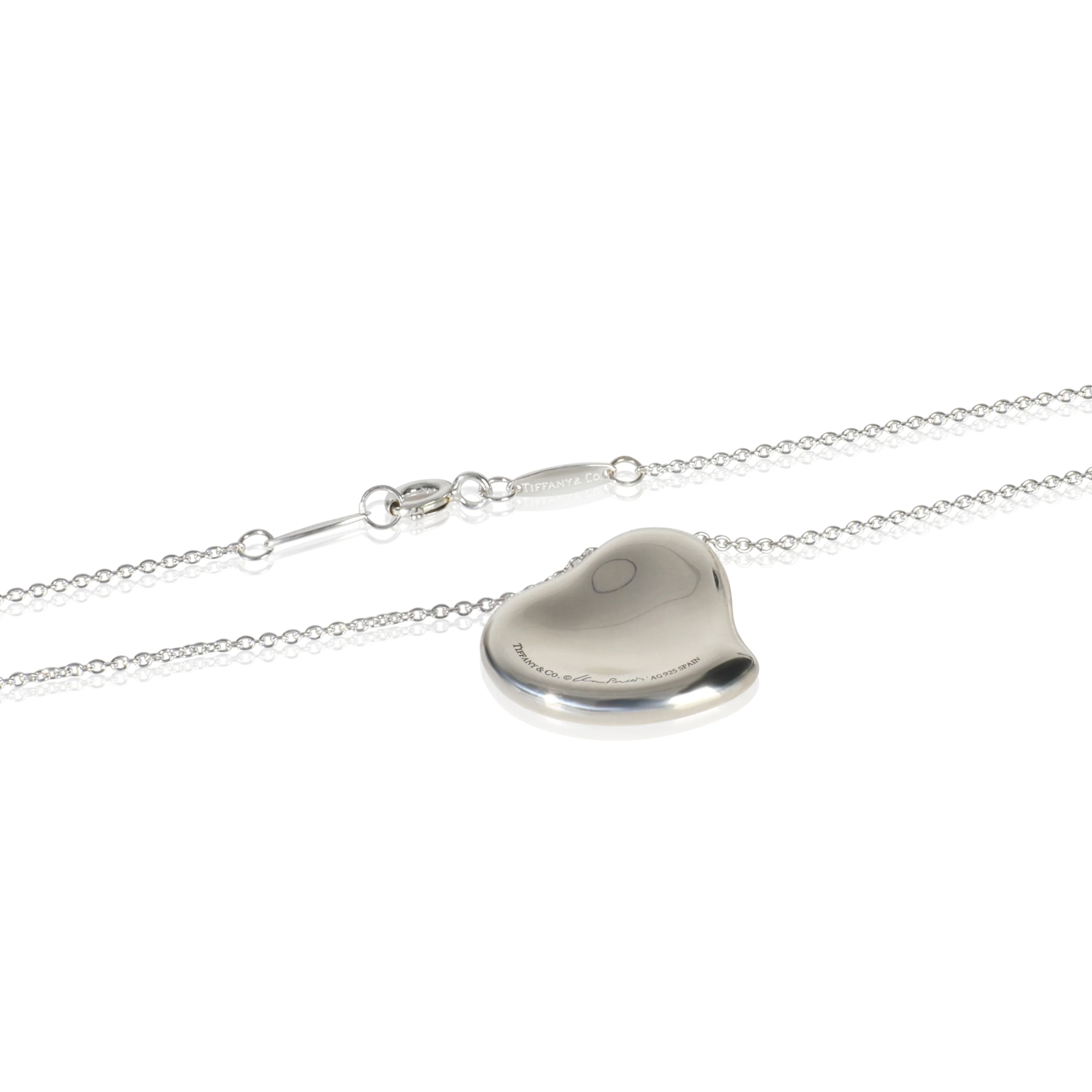 Sterling Silver  Elsa Peretti Full Heart Pendant - Image 2