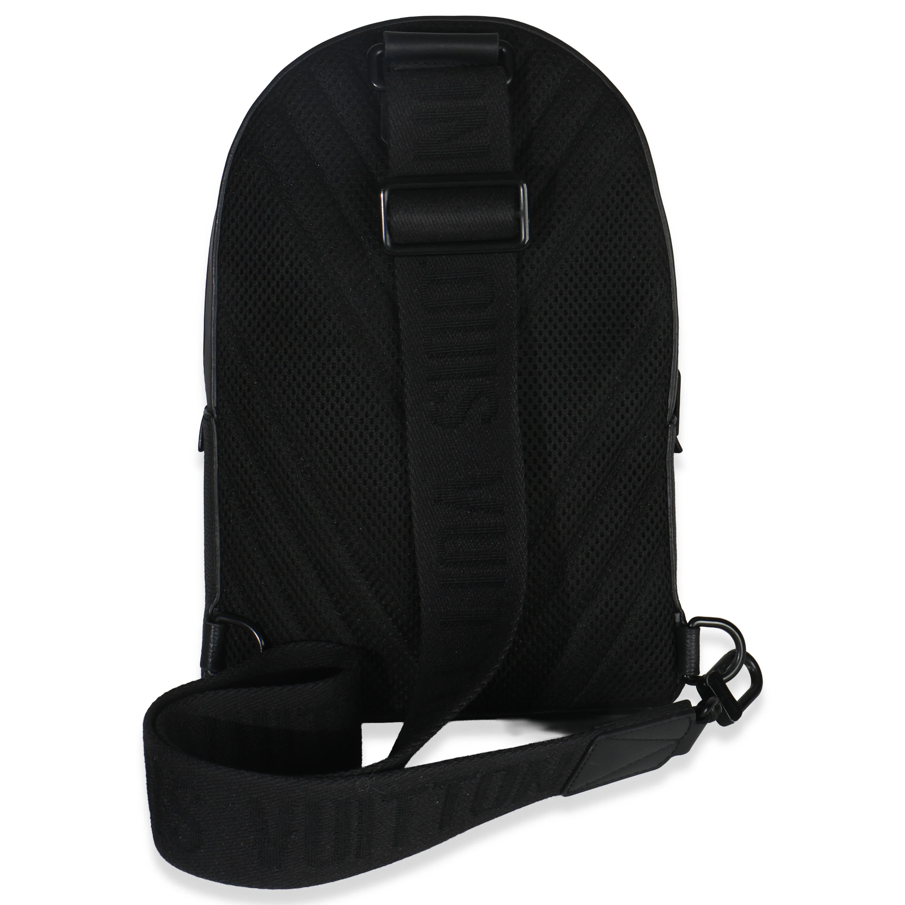 Black Waxy Calfskin Aerogram Pilot Slingbag - Image 4