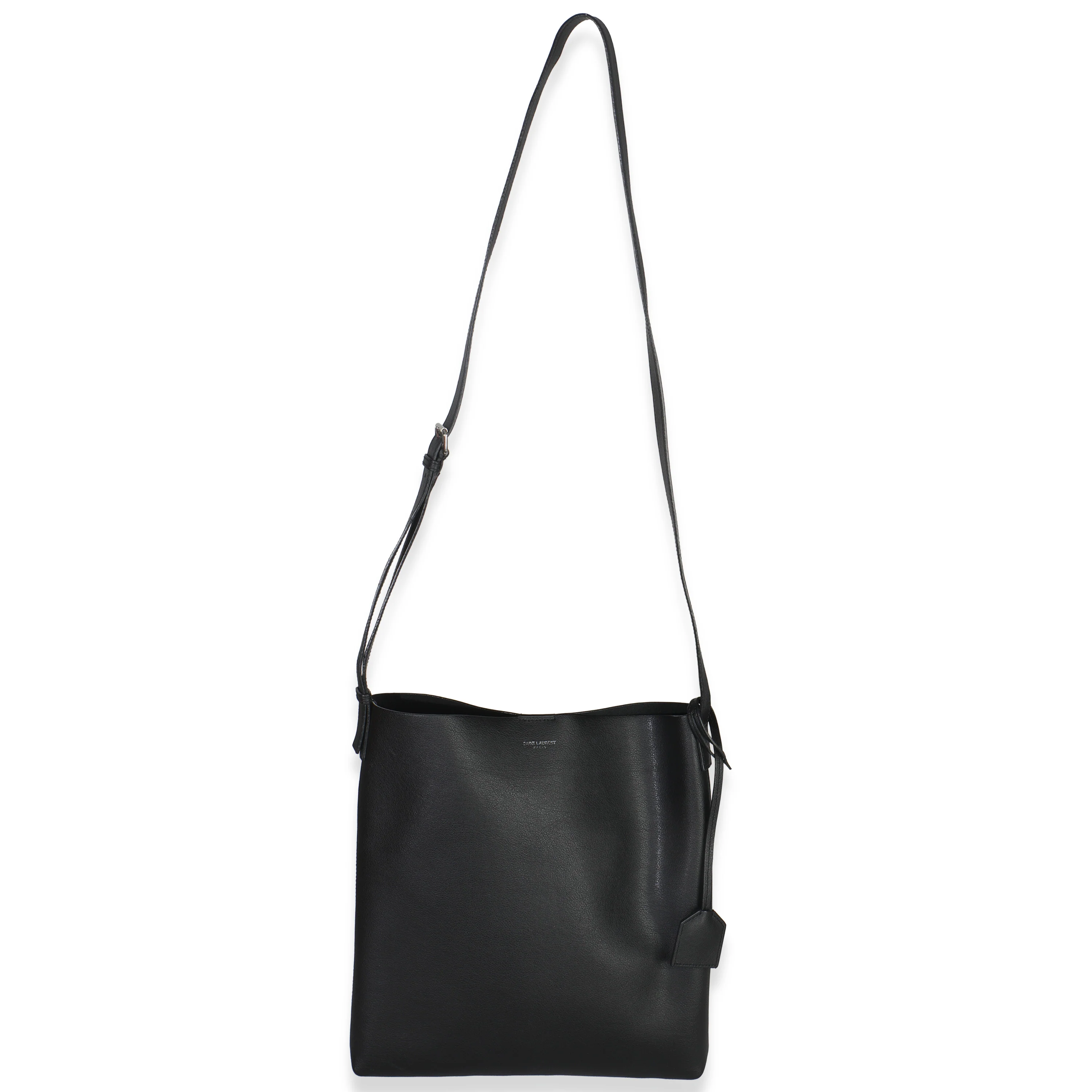 Black Leather Bold Hobo - Image 8