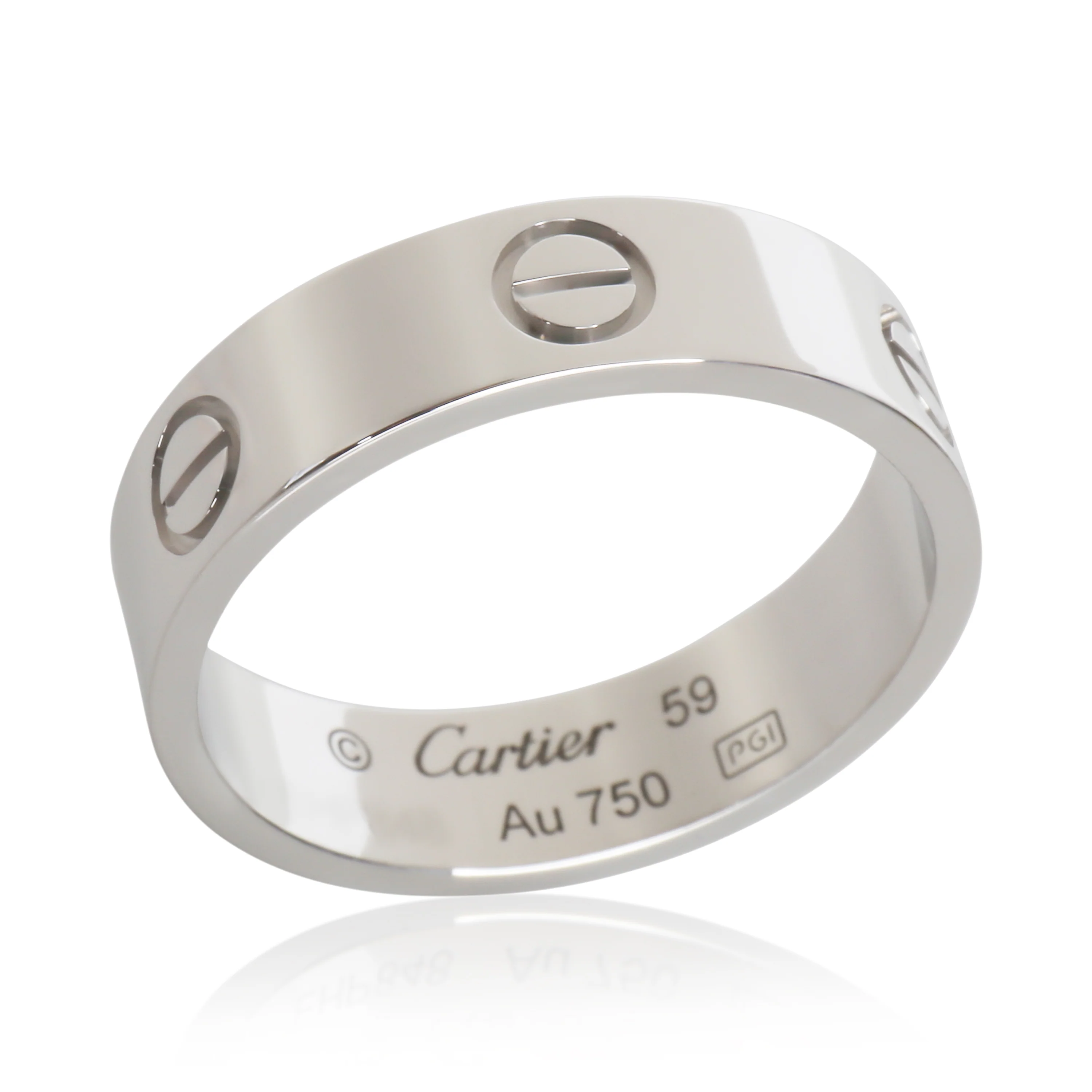White Gold  Love Ring - Image 5