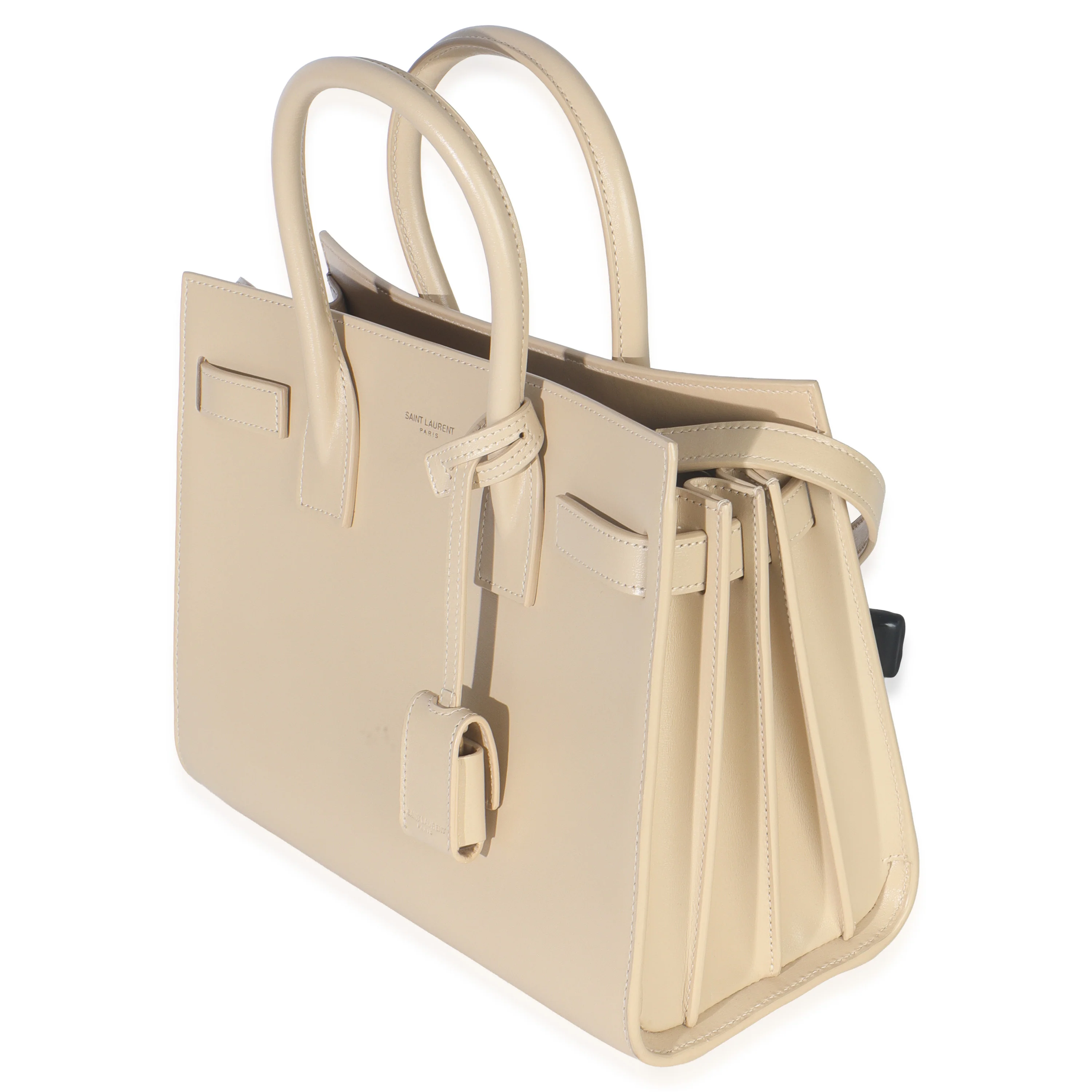 Beige Smooth Calfskin Baby Sac De Jour - Image 2