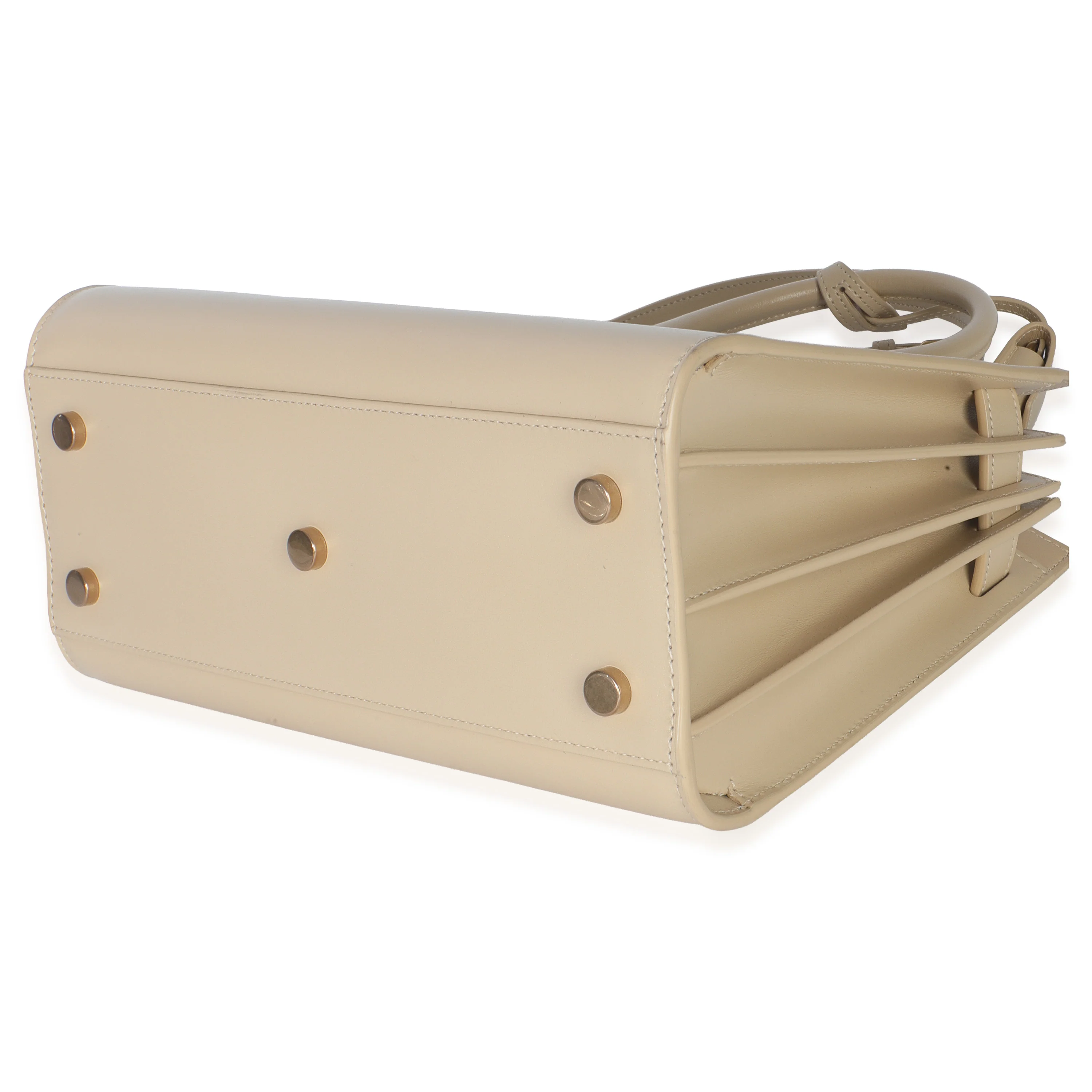Beige Smooth Calfskin Baby Sac De Jour - Image 7