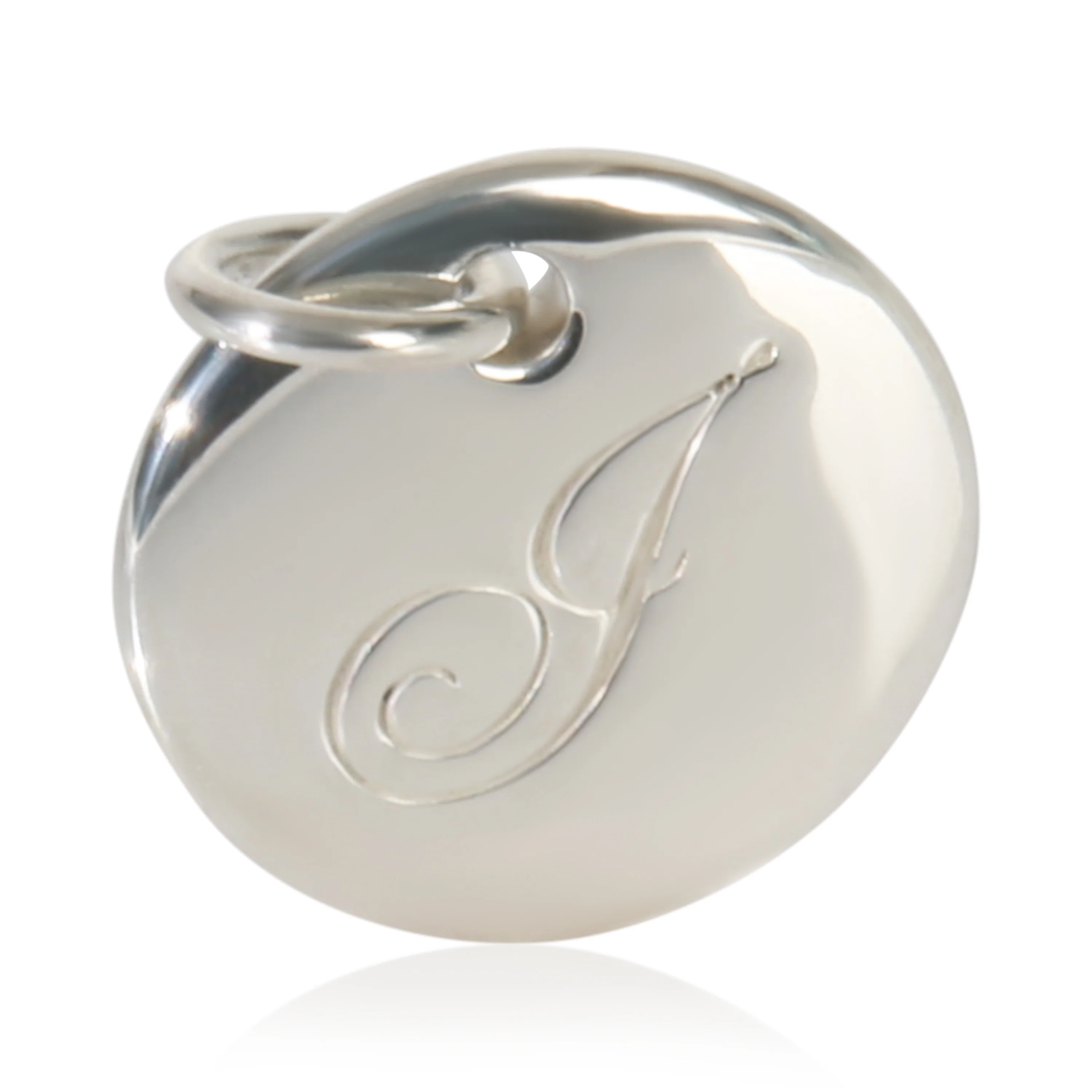 Sterling Silver Notes Initial J Charm