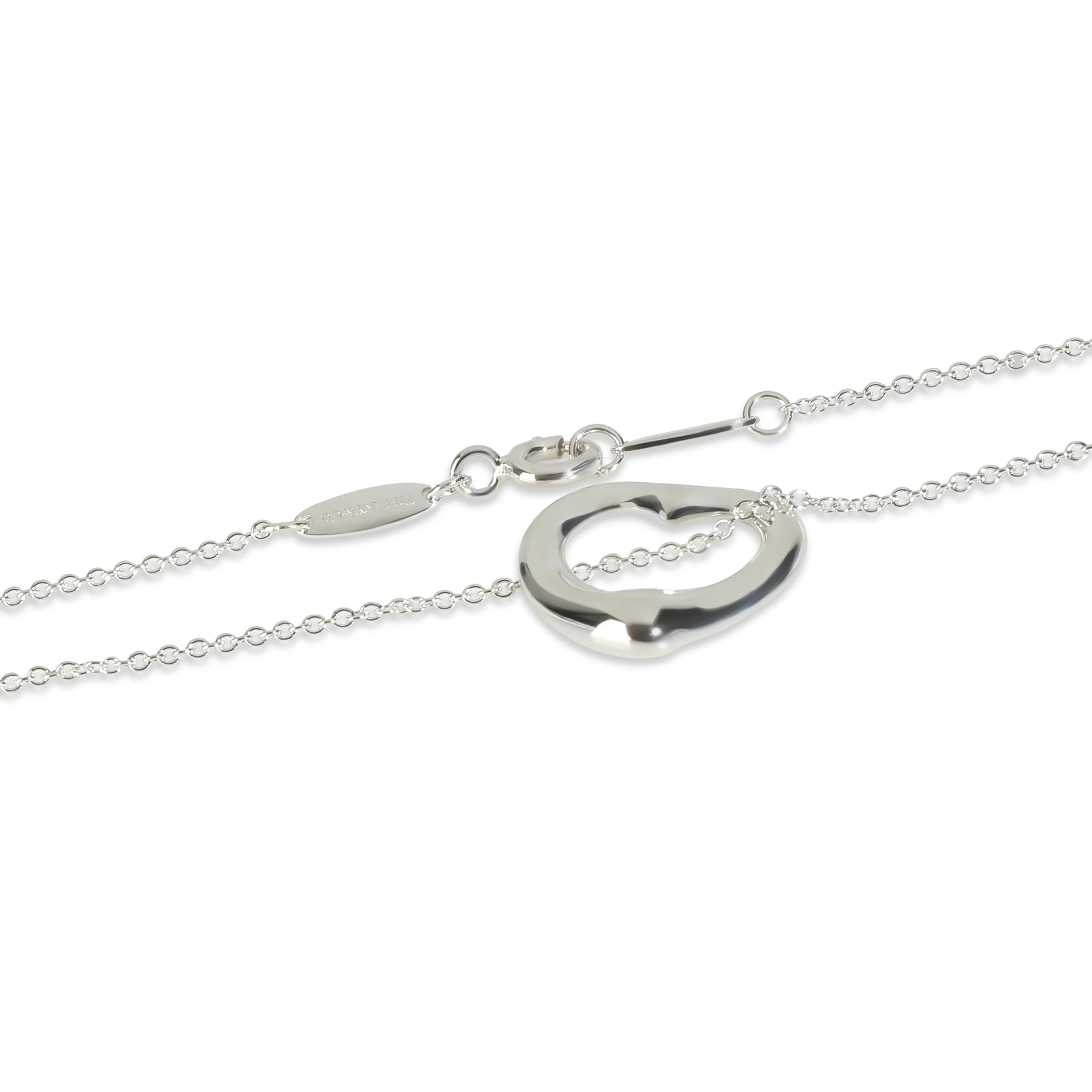 Sterling Silver  Elsa Peretti Open Heart Pendant - Image 2