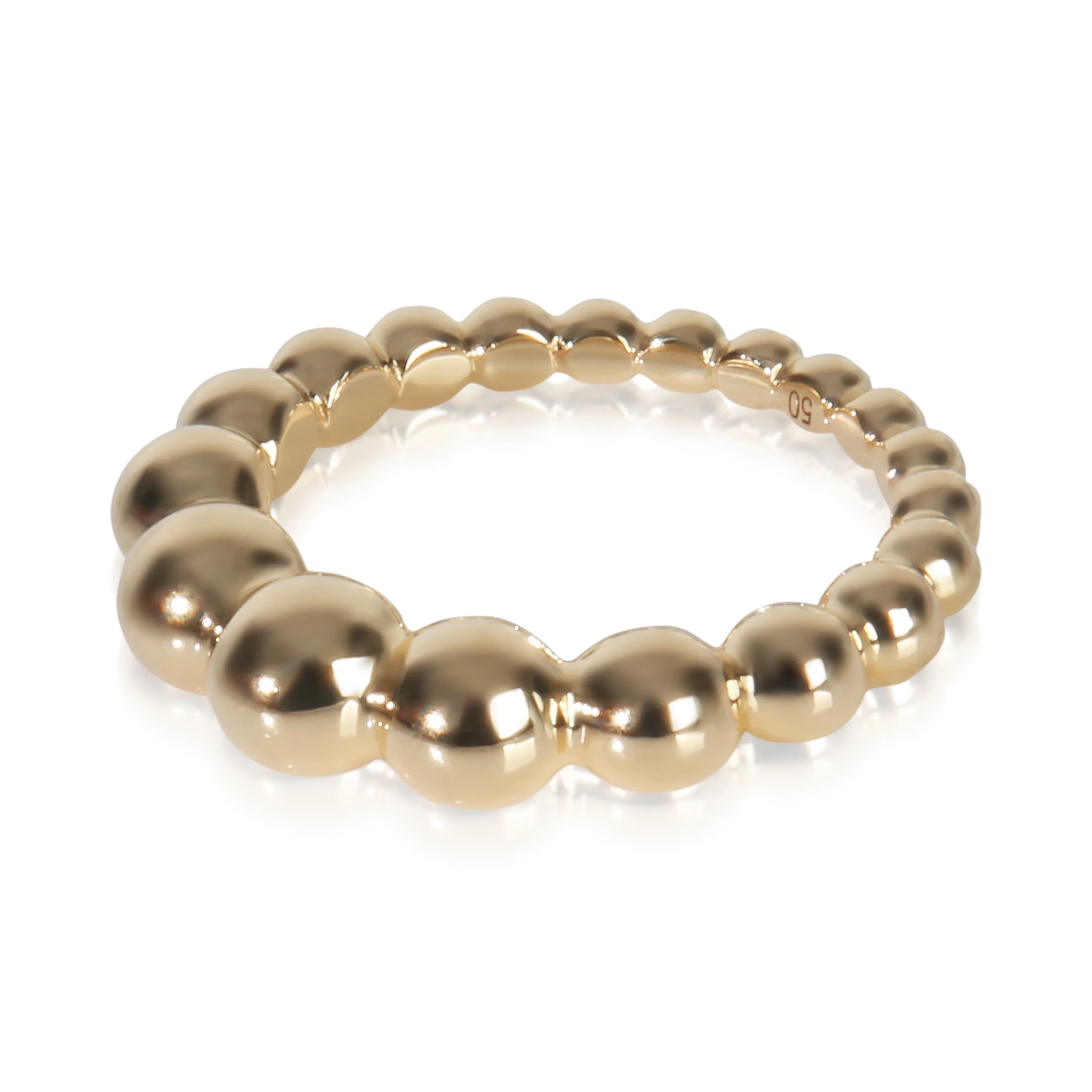 Yellow Gold Perlee Ring - Image 2