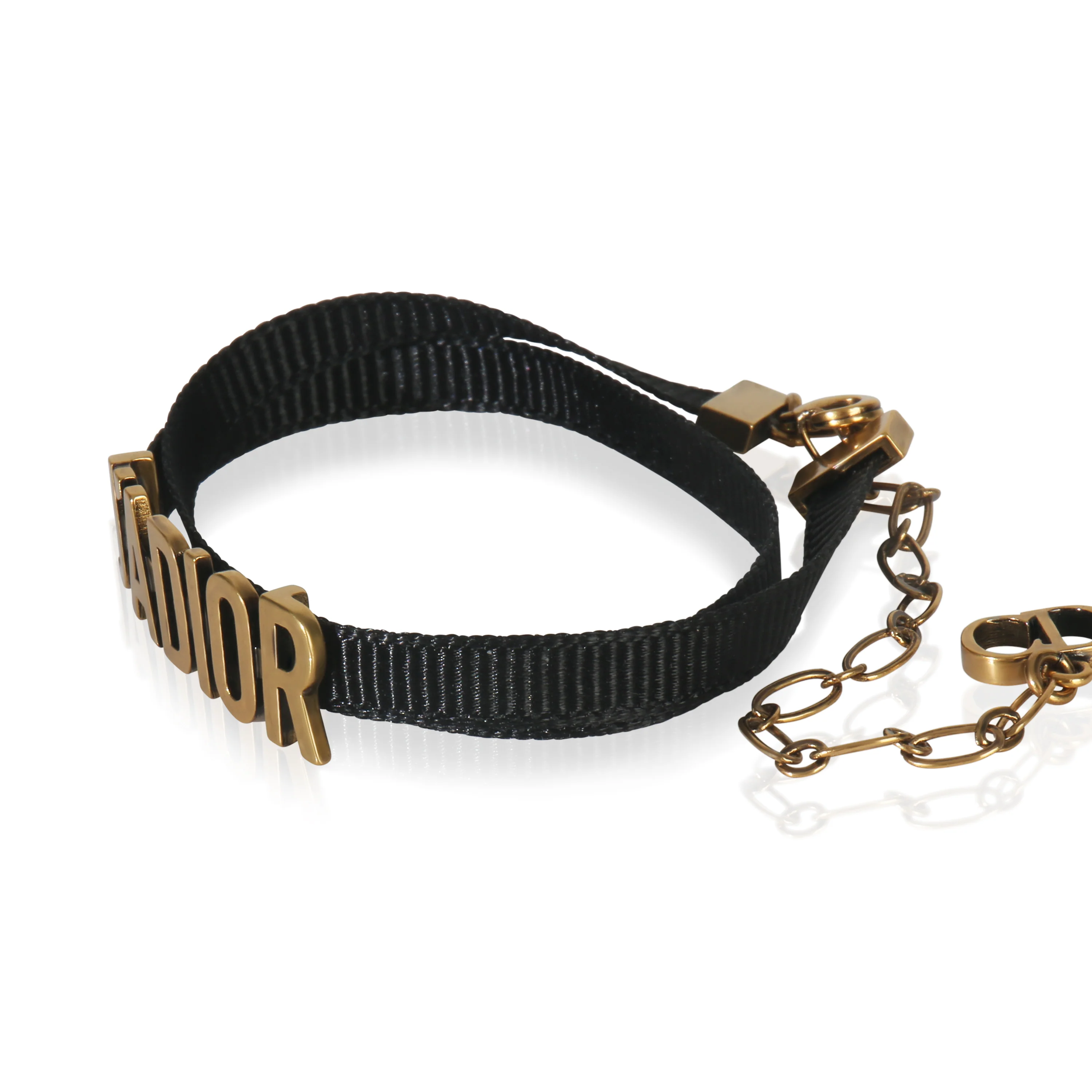 Gold-Plated Ribbon JAdior Choker Necklace - Image 2