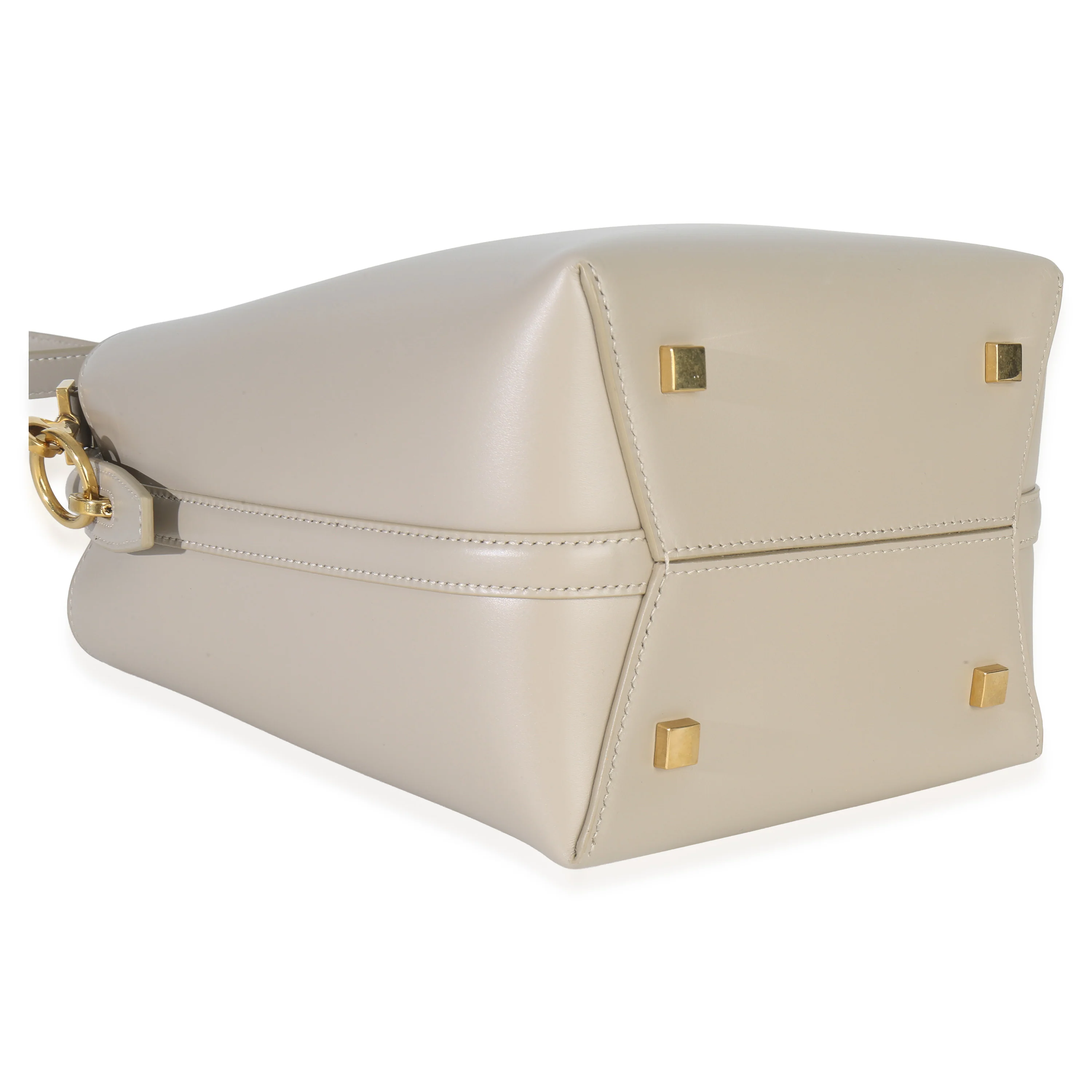 Beige Calfskin Small Le 37 Bucket Bag - Image 6