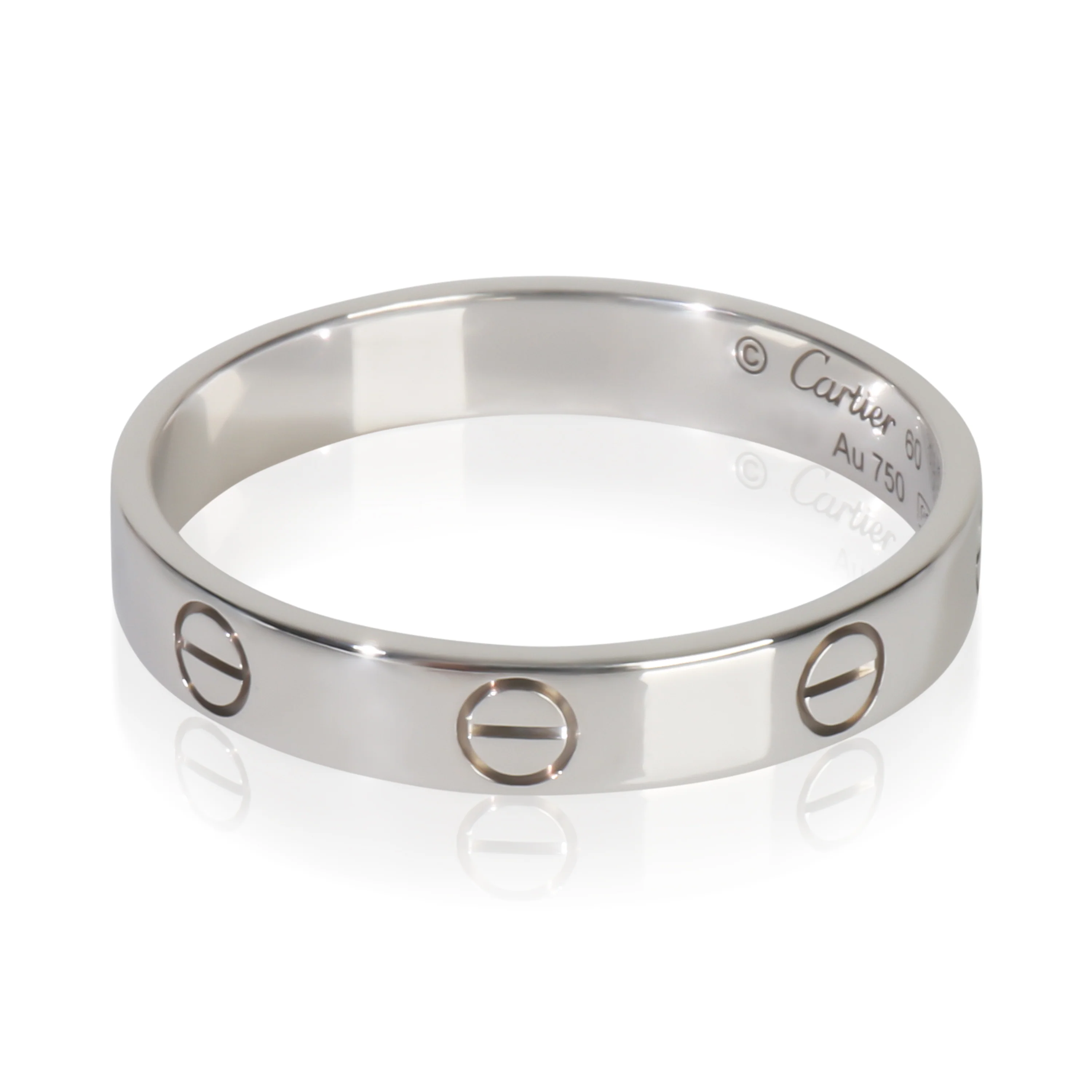 White Gold Small Model Love Ring - Image 2