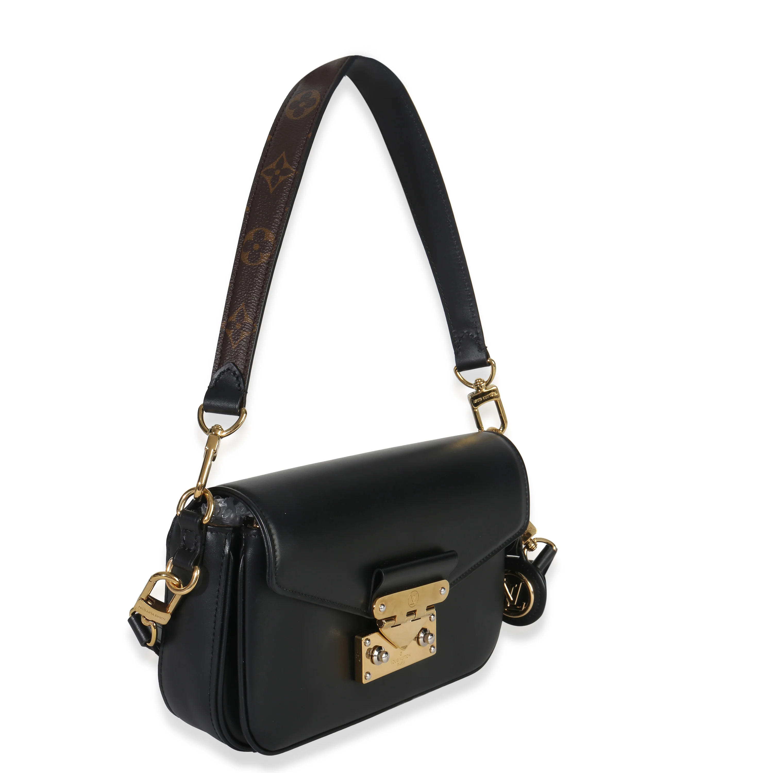 Black Calfskin Monogram Swing Bag - Image 2