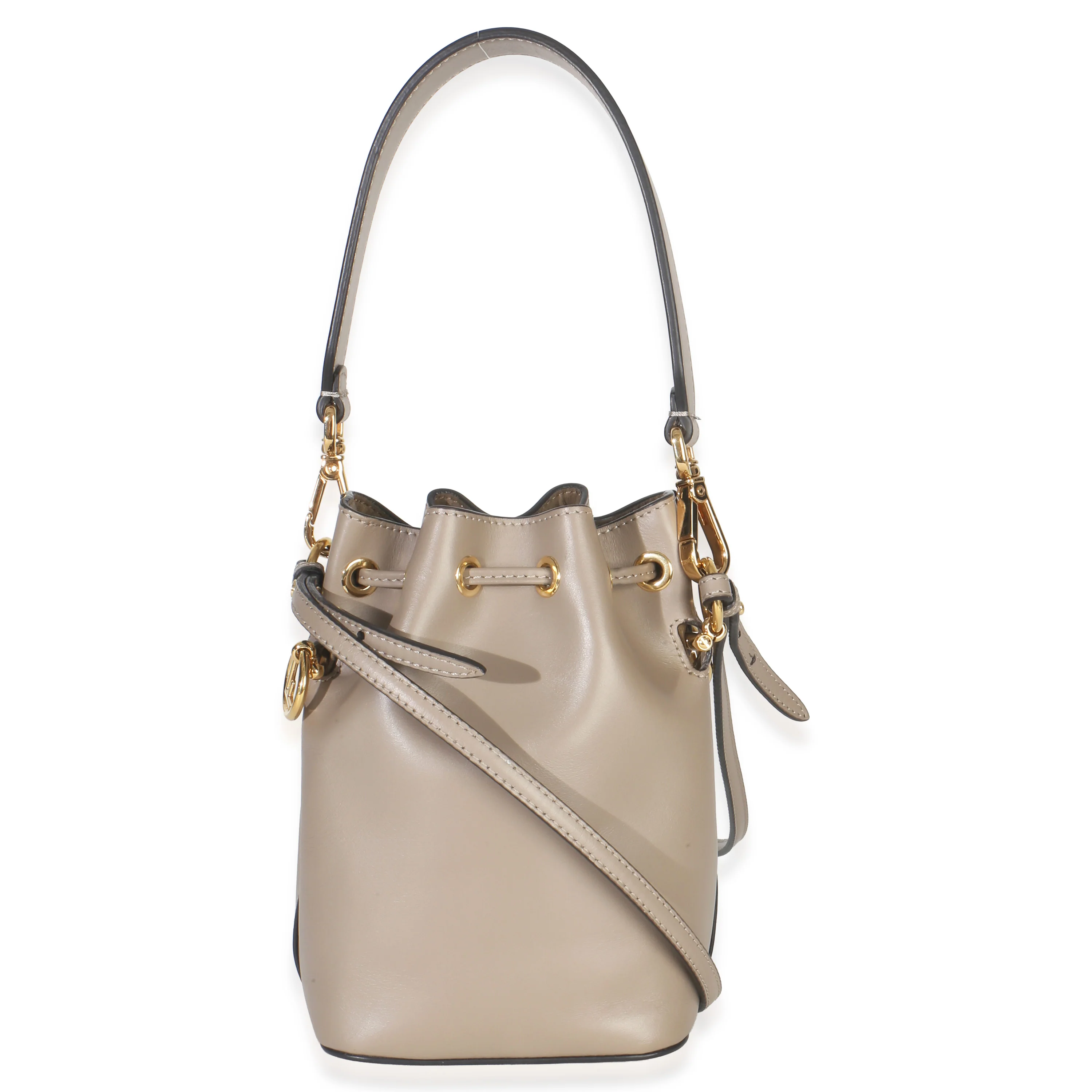 Tortora Vitello Cruise F is Fendi Mini Mon Tresor Bucket Bag - Image 4