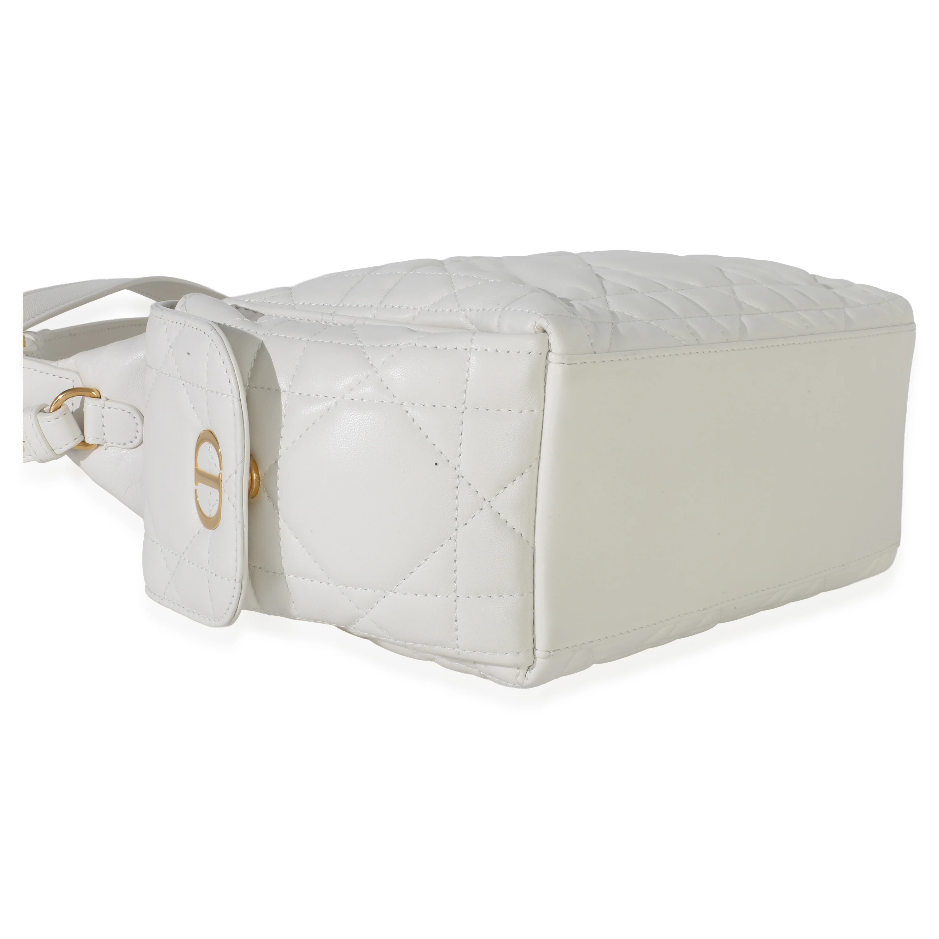 Latte Lambskin Macrocannage Medium D-Dream Bag - Image 6