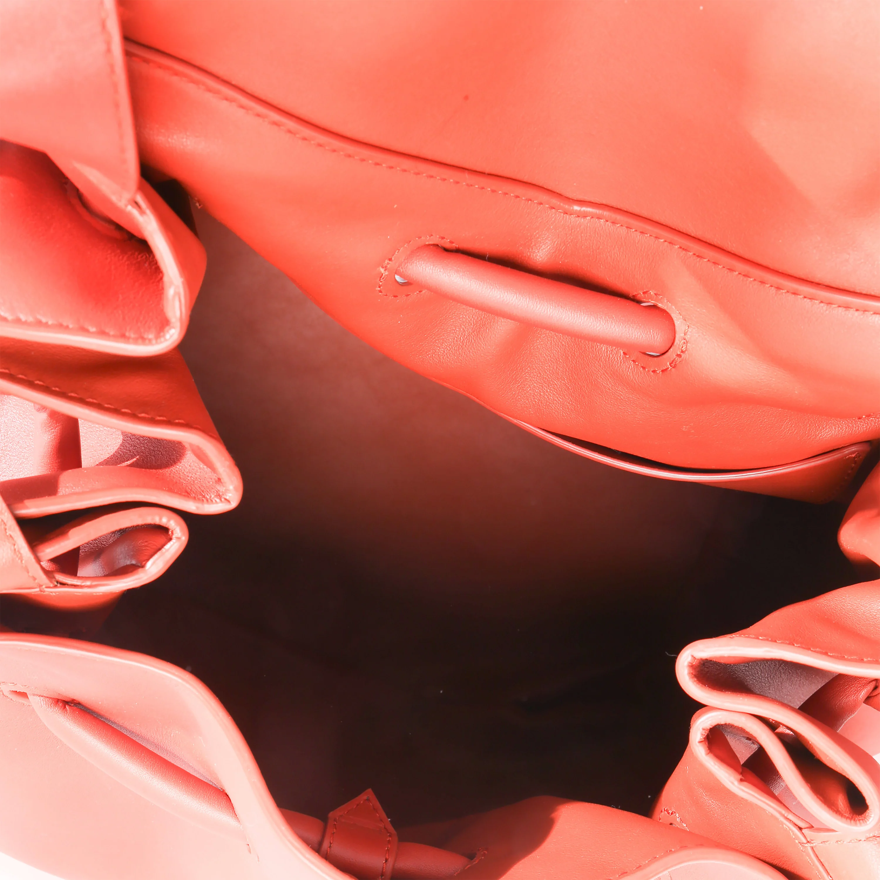 Orange Calfskin Beak Tote - Image 8