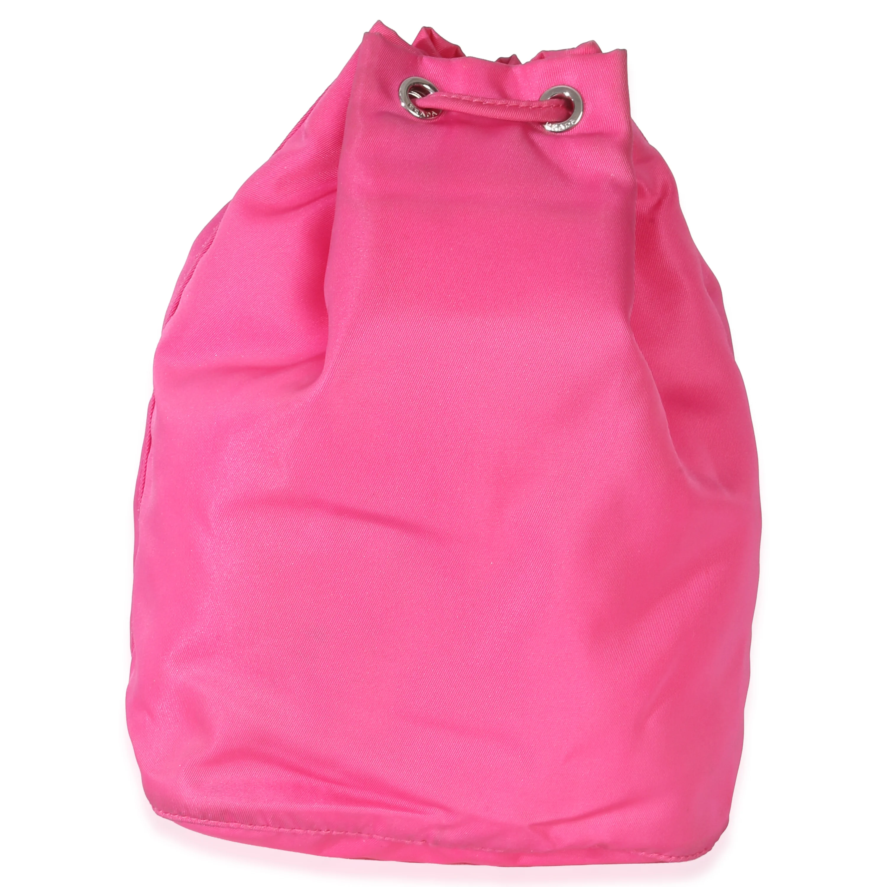 Pink Tessuto Logo Drawstring Pouch - Image 3
