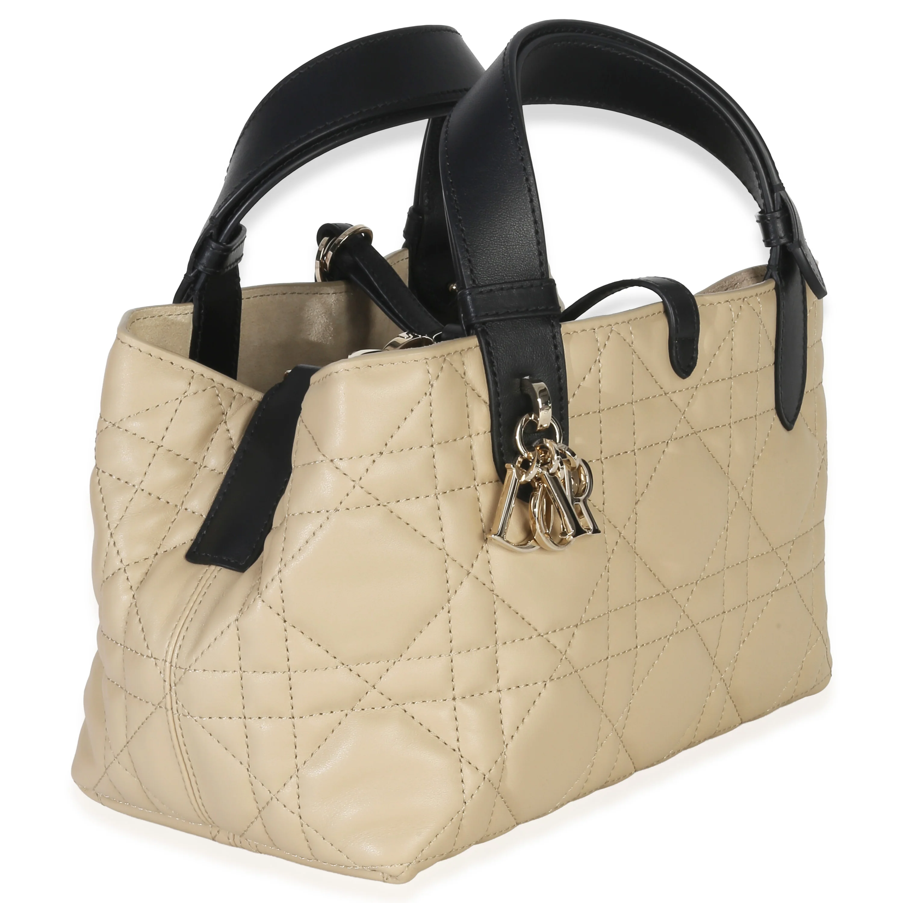 Rope Beige Black Calfskin Macrocannage Small Toujours - Image 4