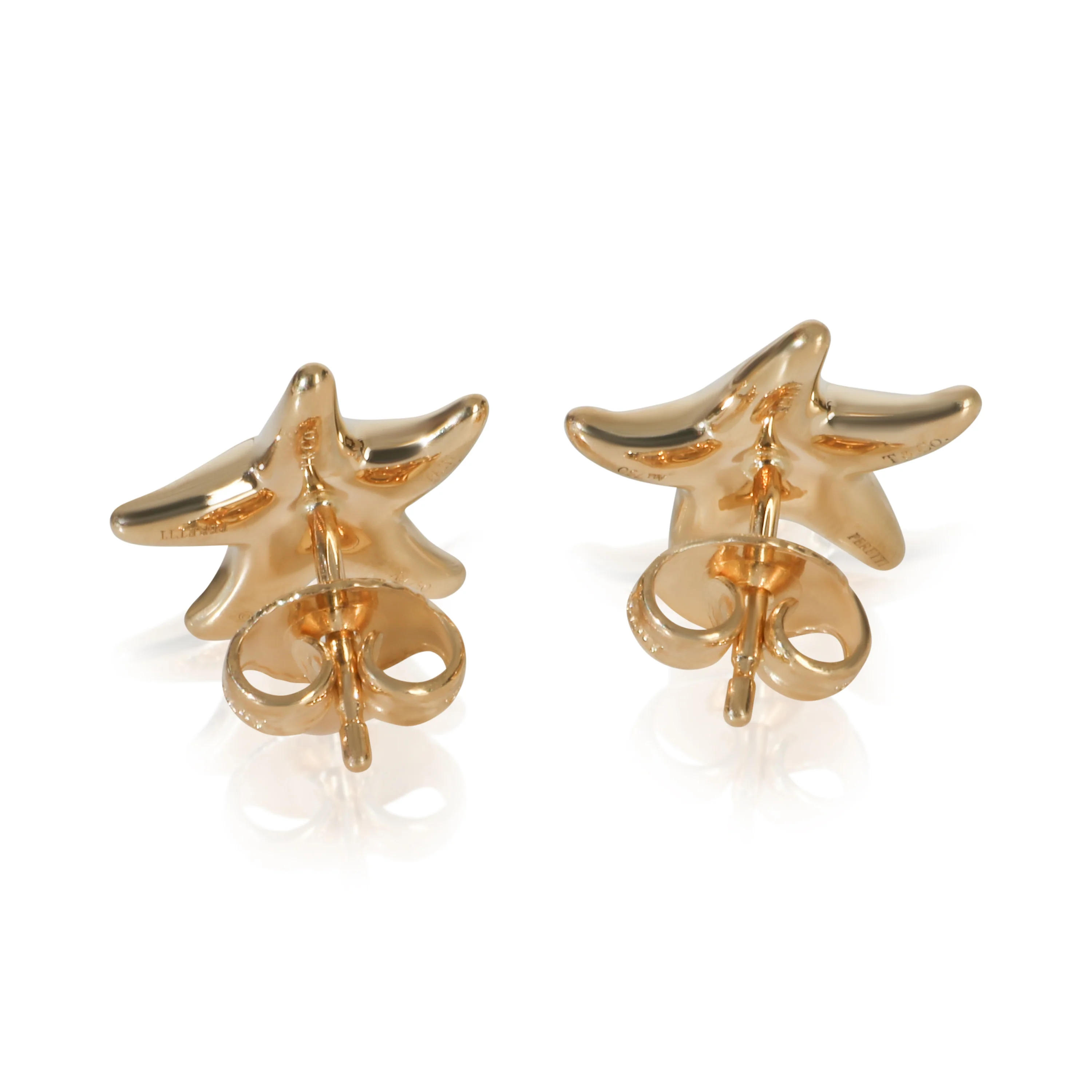 Yellow Gold  Elsa Peretti Starfish Earrings - Image 3