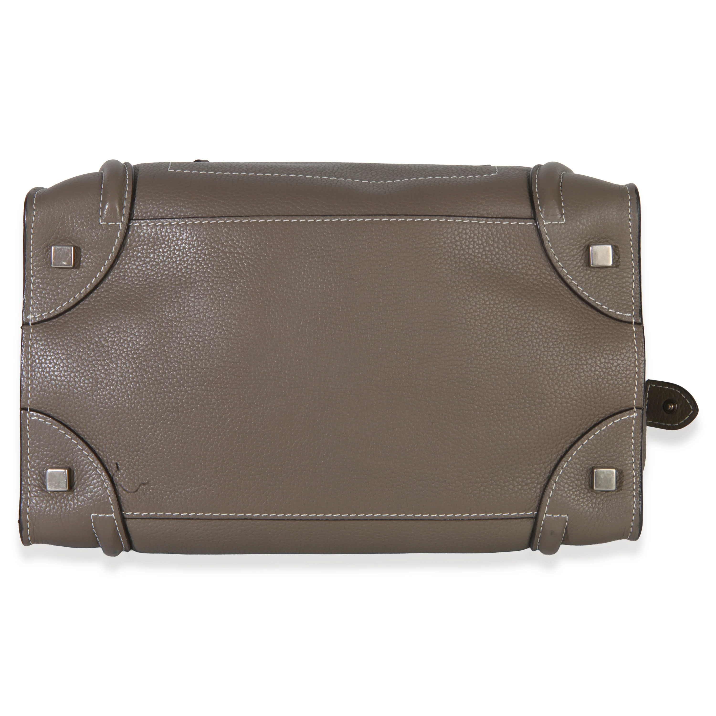 Souris Drummed Calfskin Mini Luggage Tote - Image 5