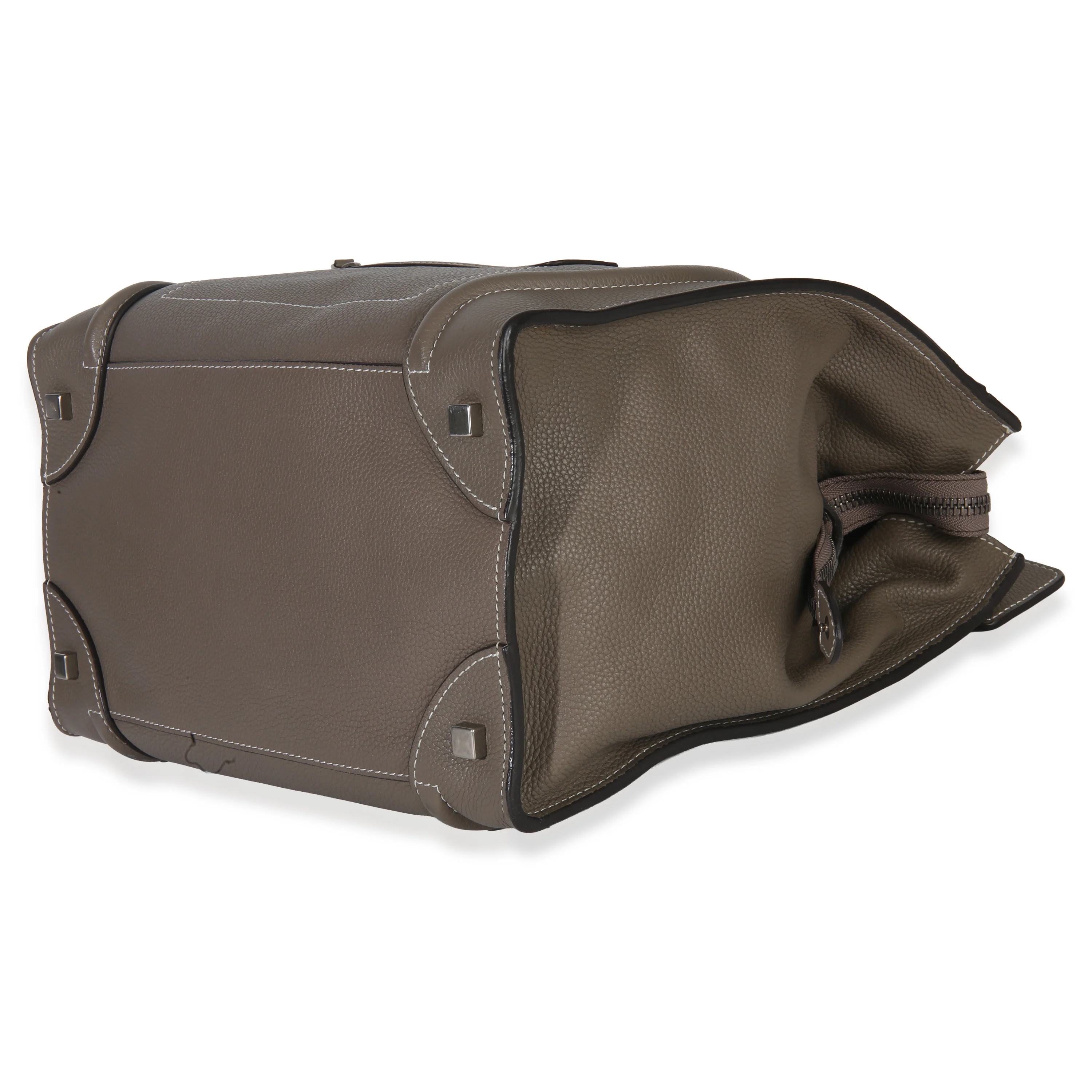 Souris Drummed Calfskin Mini Luggage Tote - Image 7